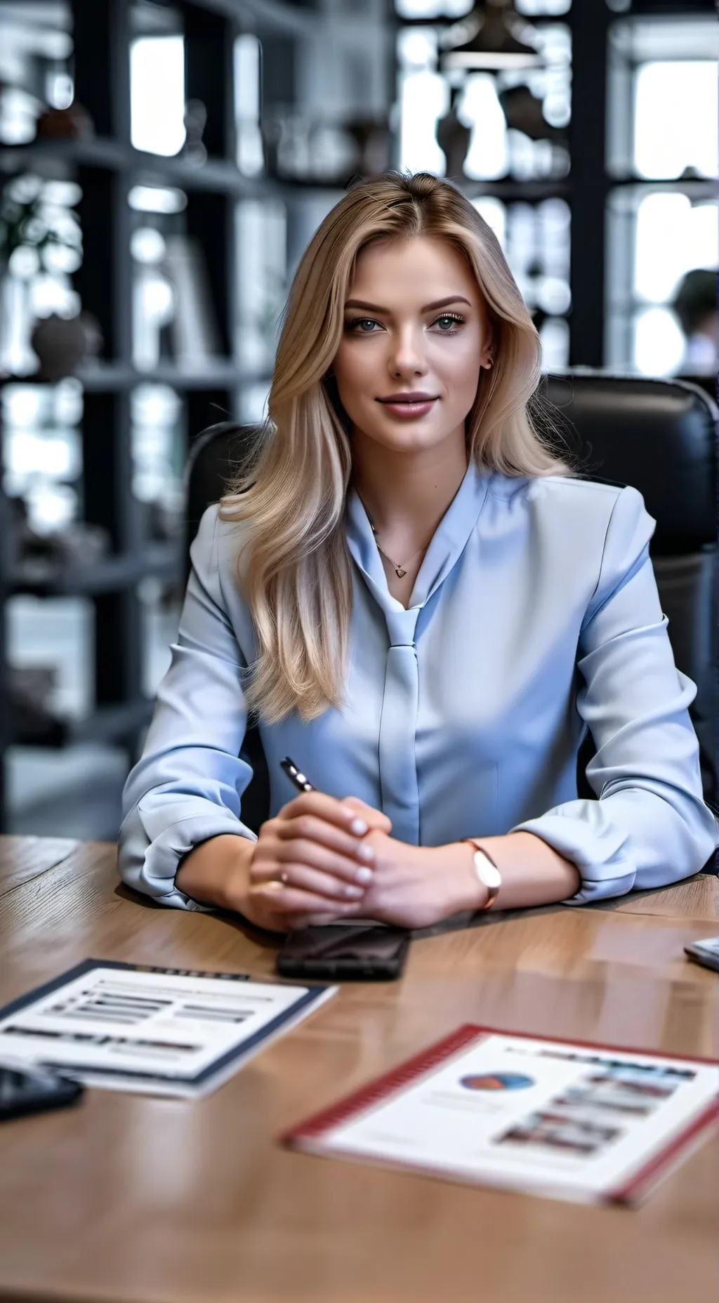 ai character: Pamela background