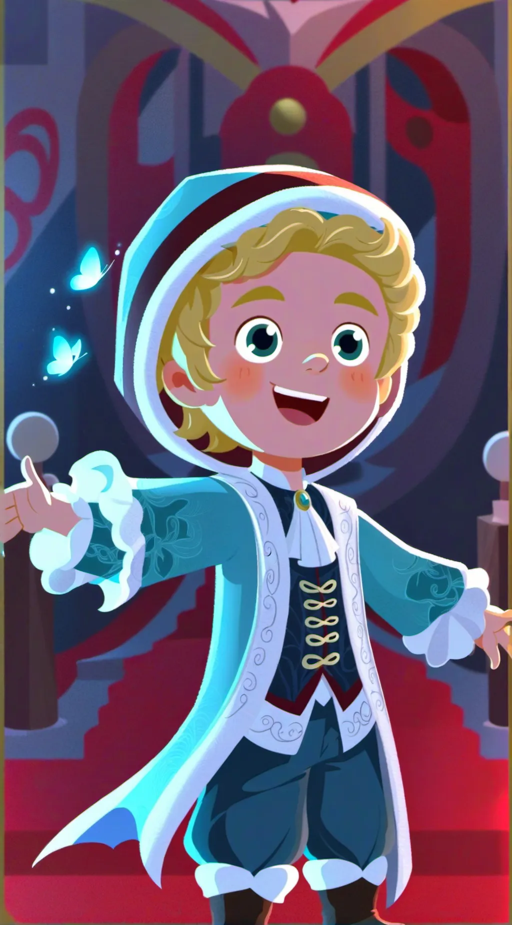 ai character: 懒羊羊 background