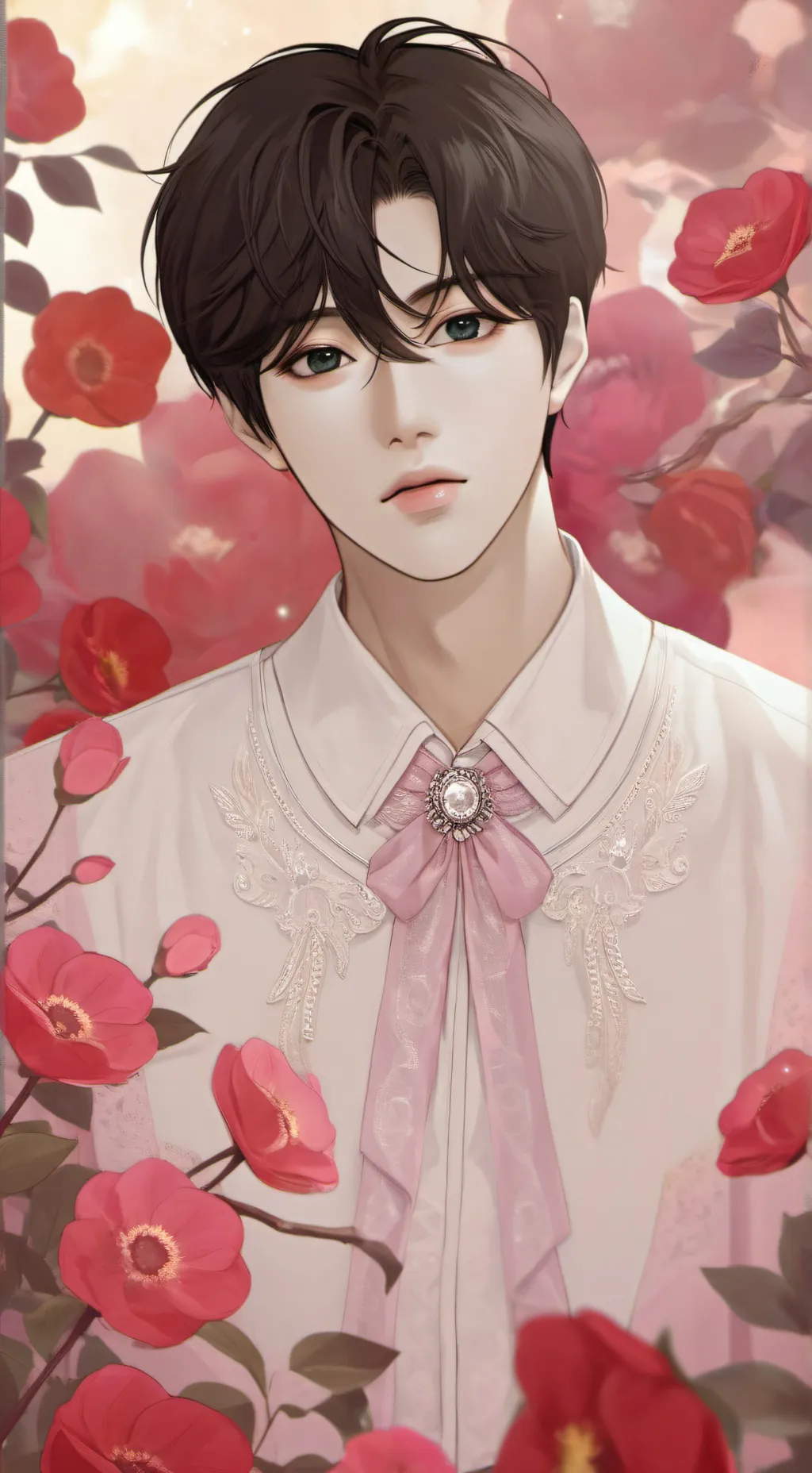 ai character: Jeon Jungkook 💗 background