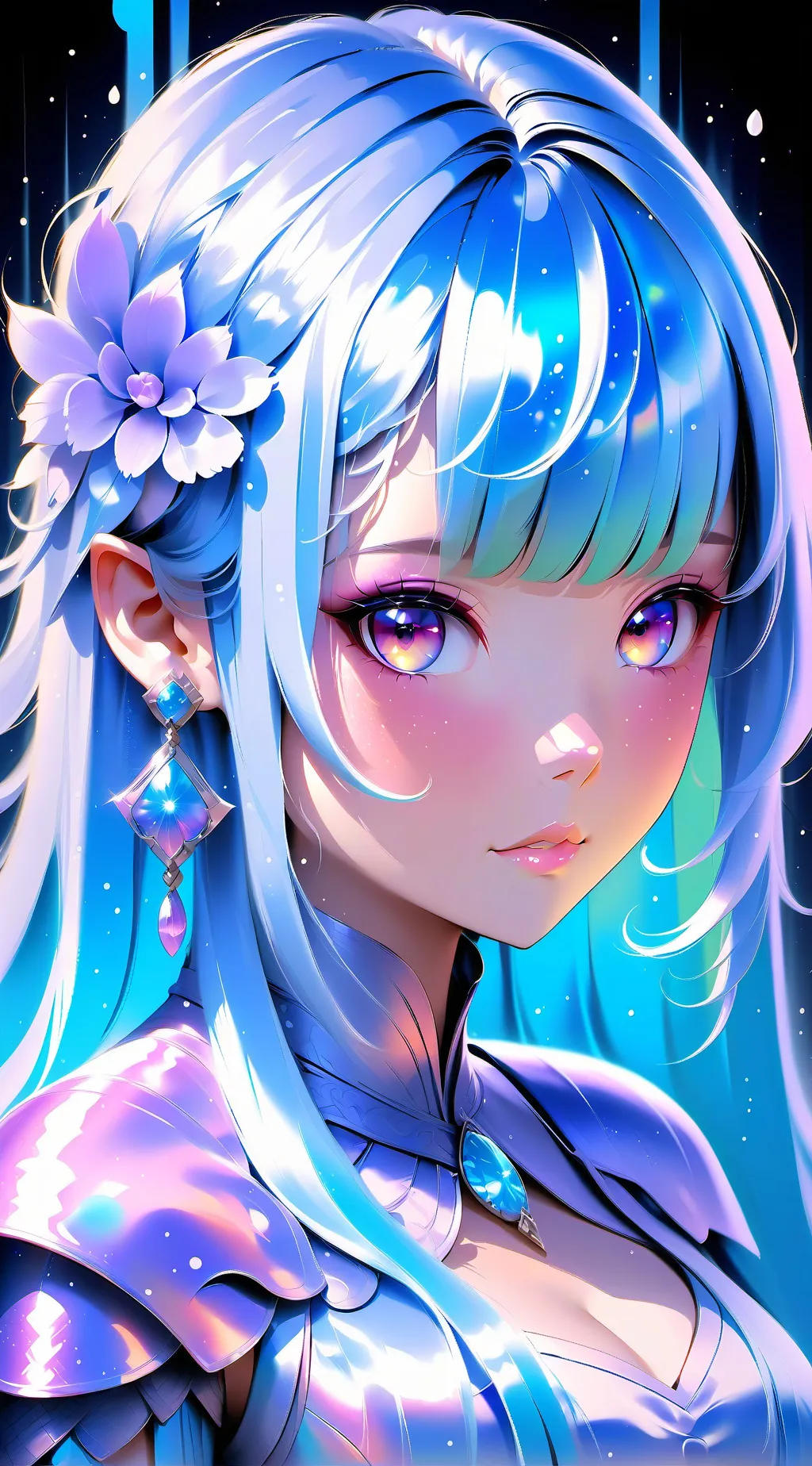 ai character: Lavender  background