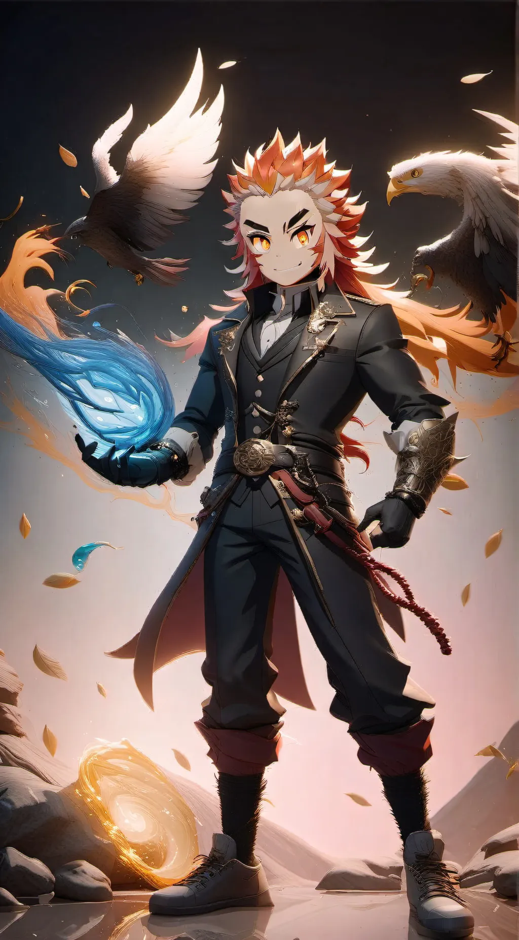 ai character: Rengoku background