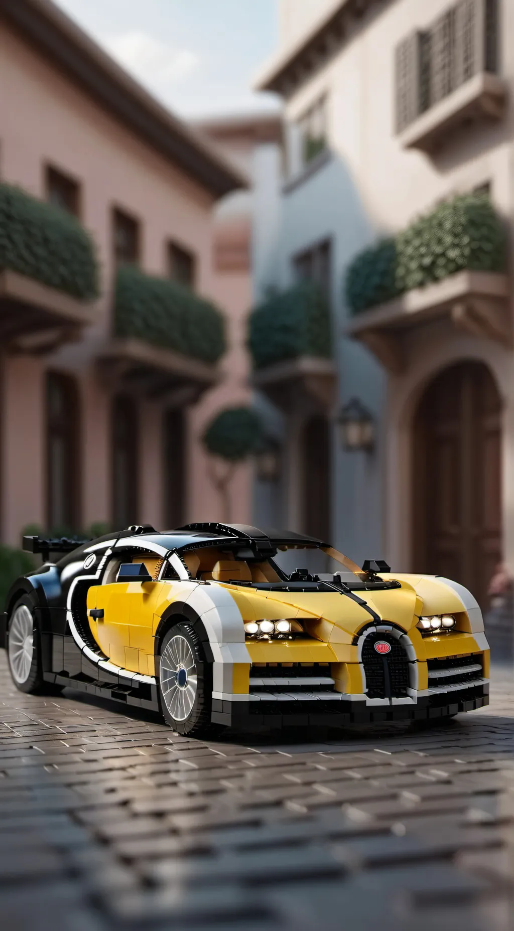 ai character: Lego Bugatti  background