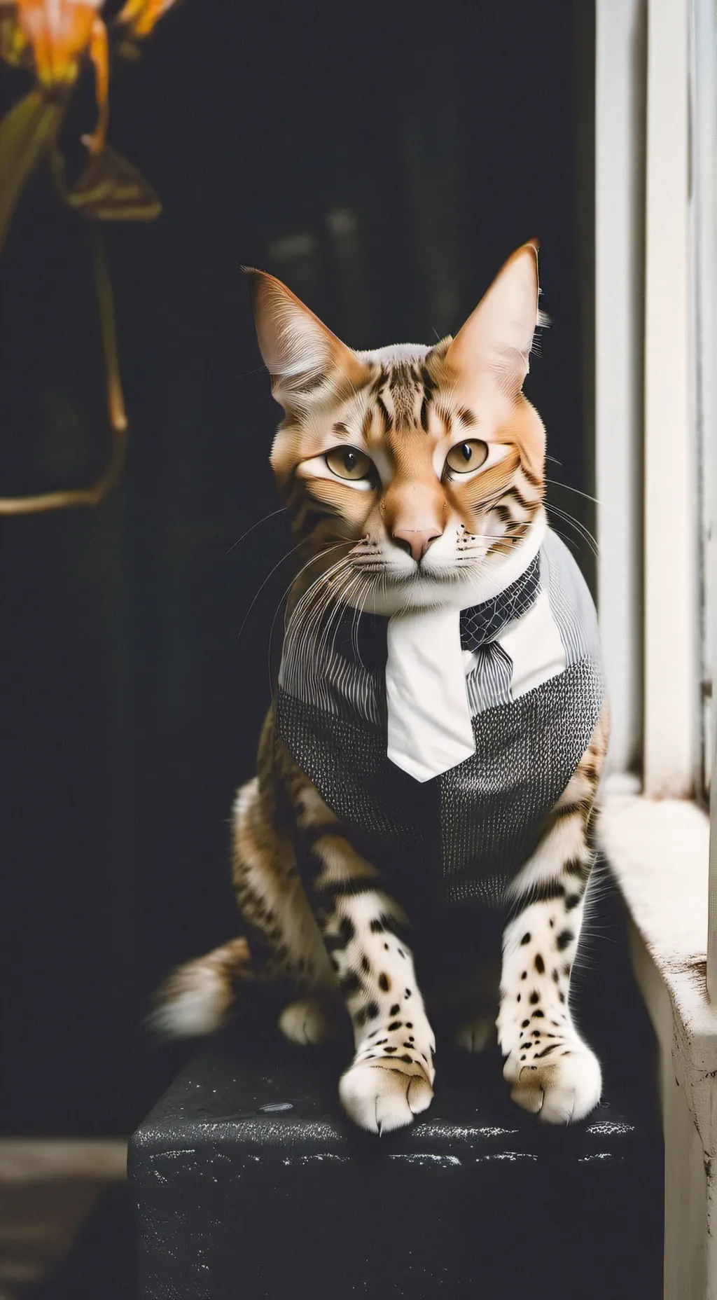 ai character: кот background