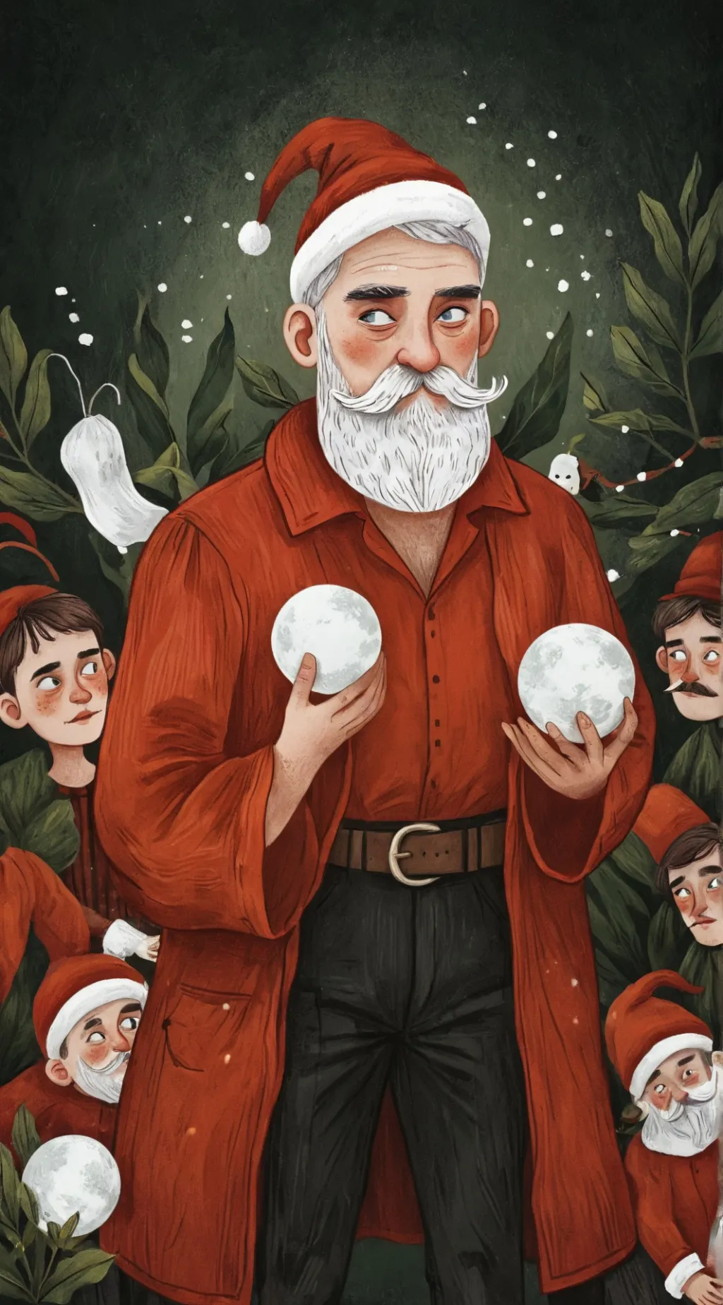 ai character: Go Santa background