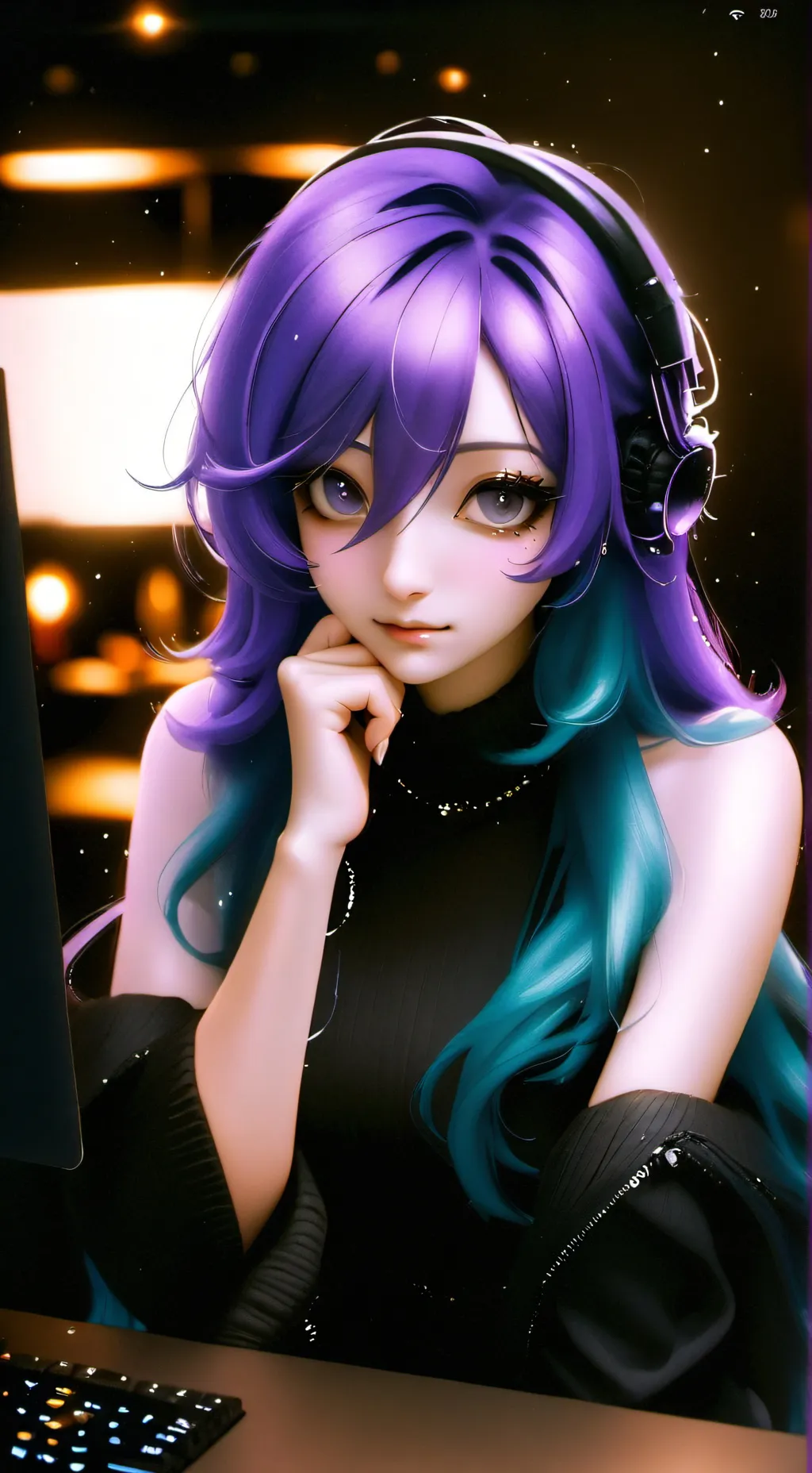 ai character: Luna background