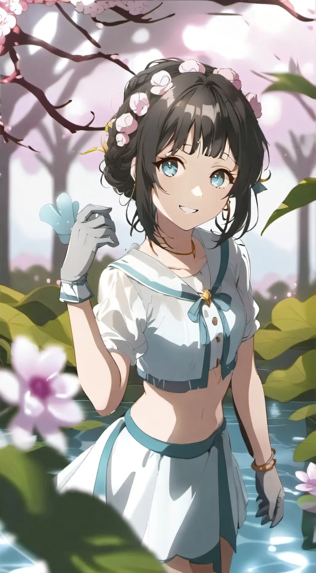 ai character: violette background