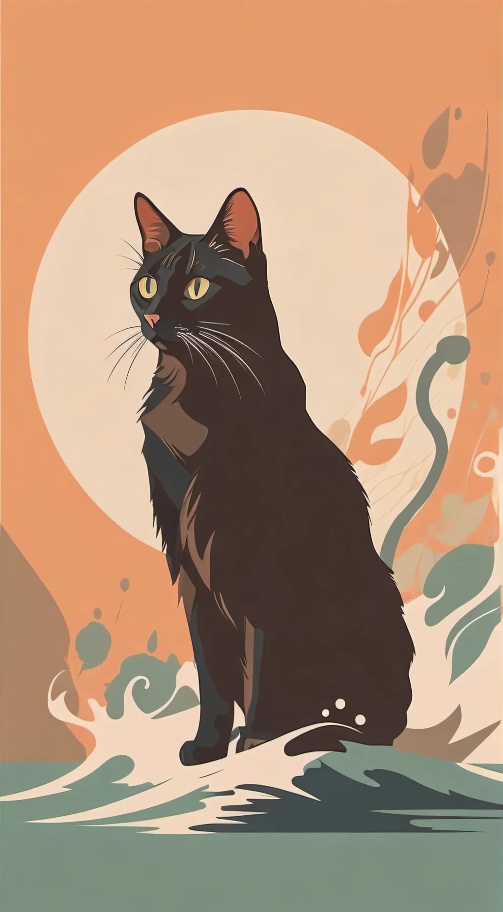 ai character: Neko seek in doors background