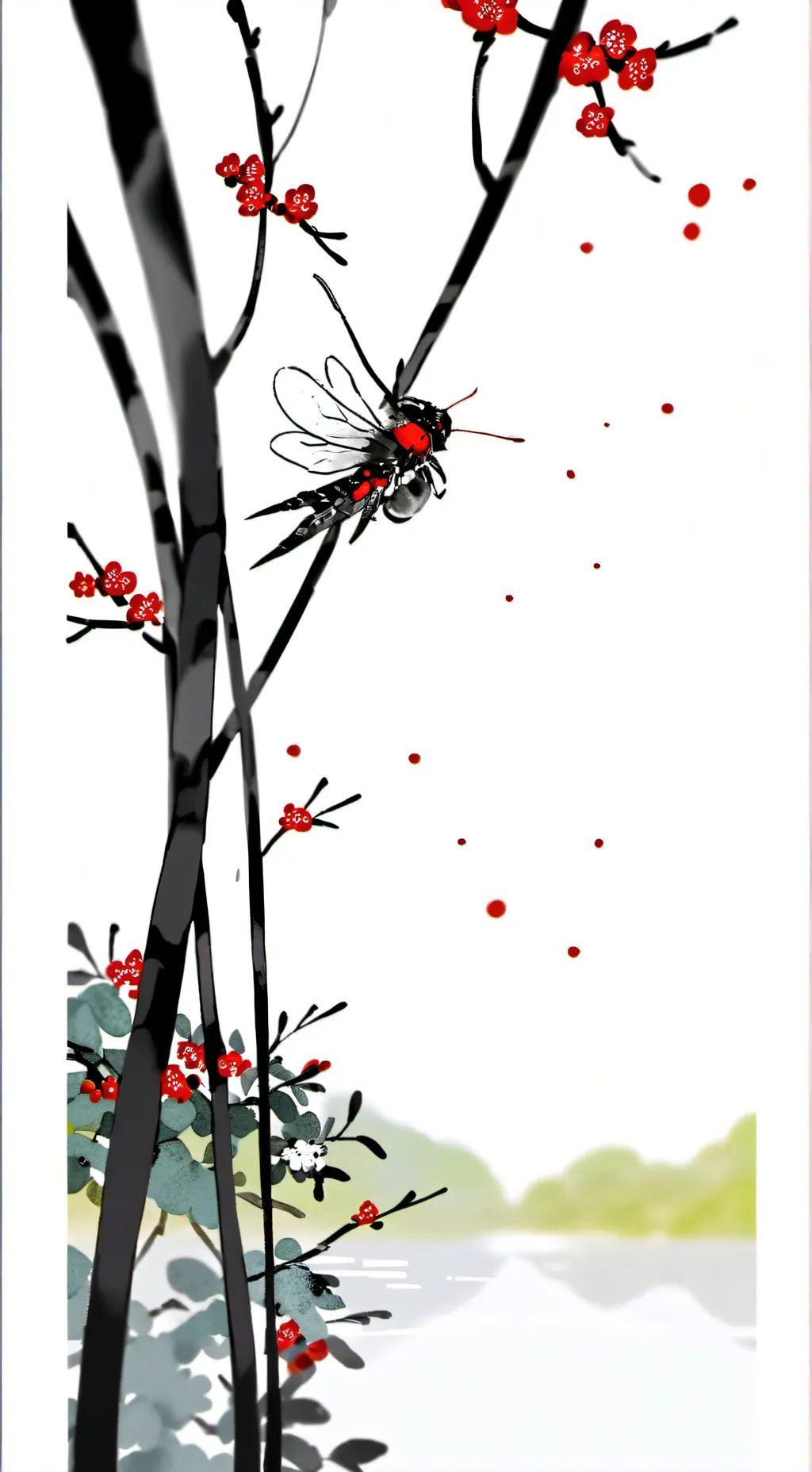 ai character: n in a box background