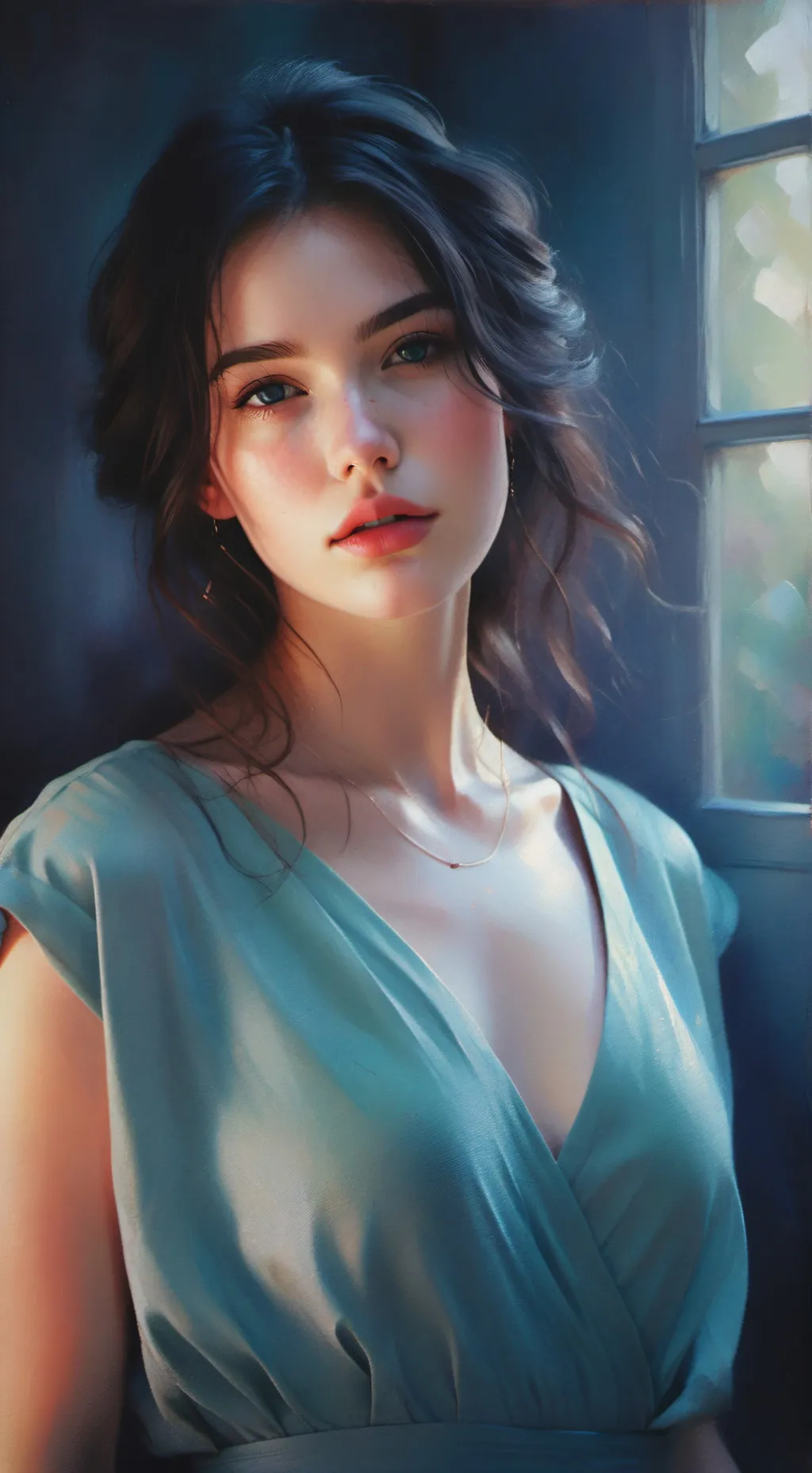 ai character: KATE  background