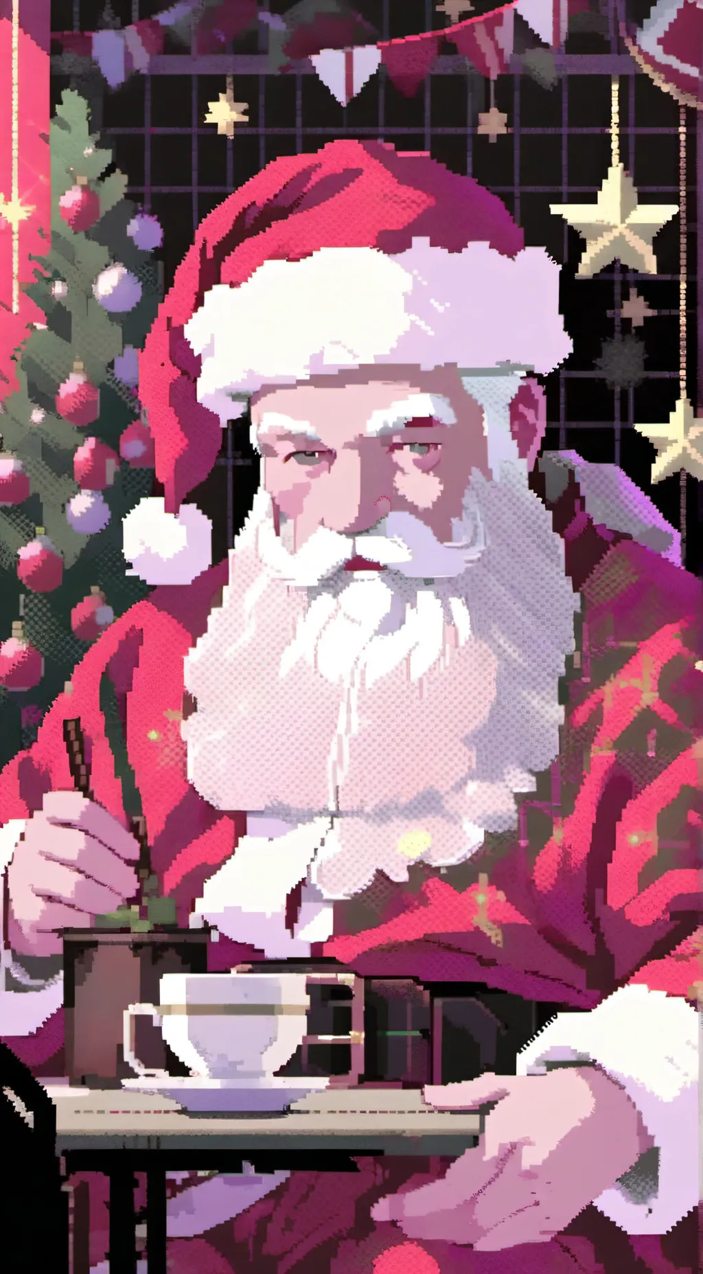 ai character: santa:) background