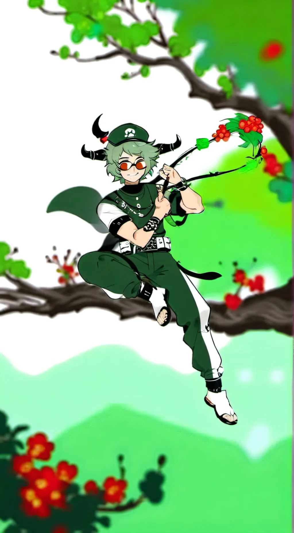 ai character: Вару♠️💚 background