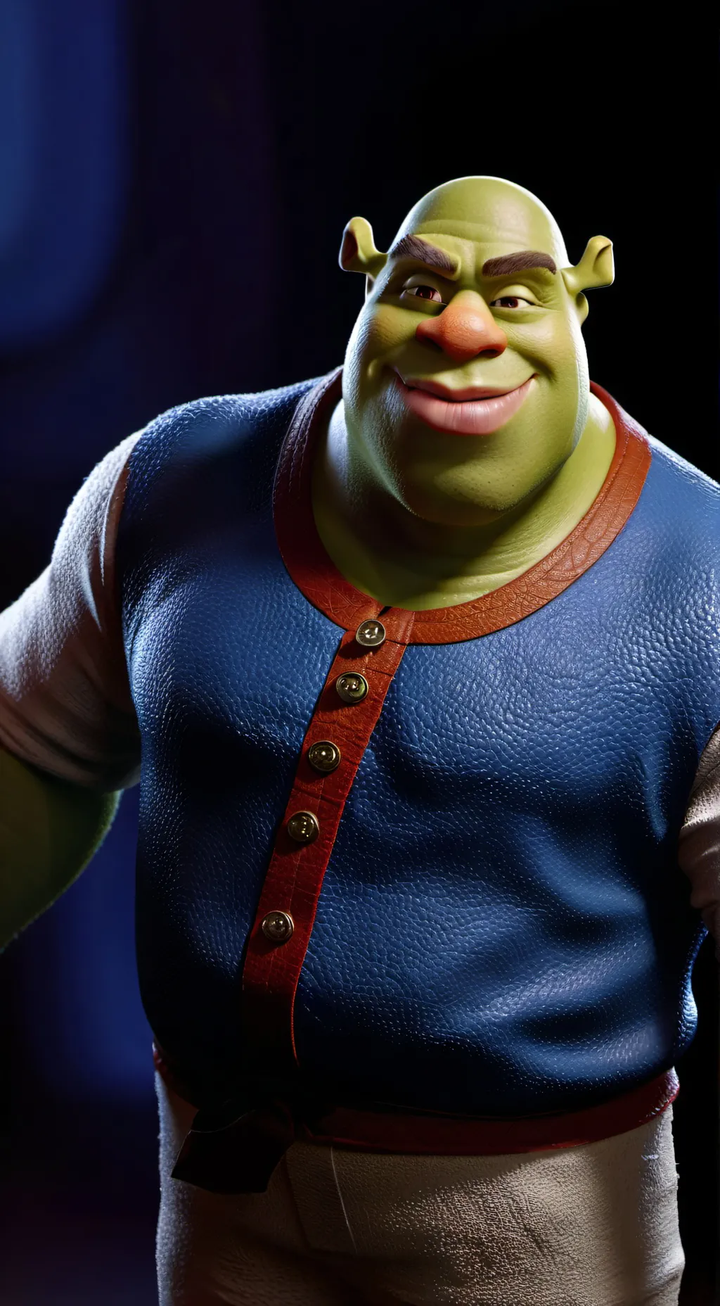 ai character: Shrek  background