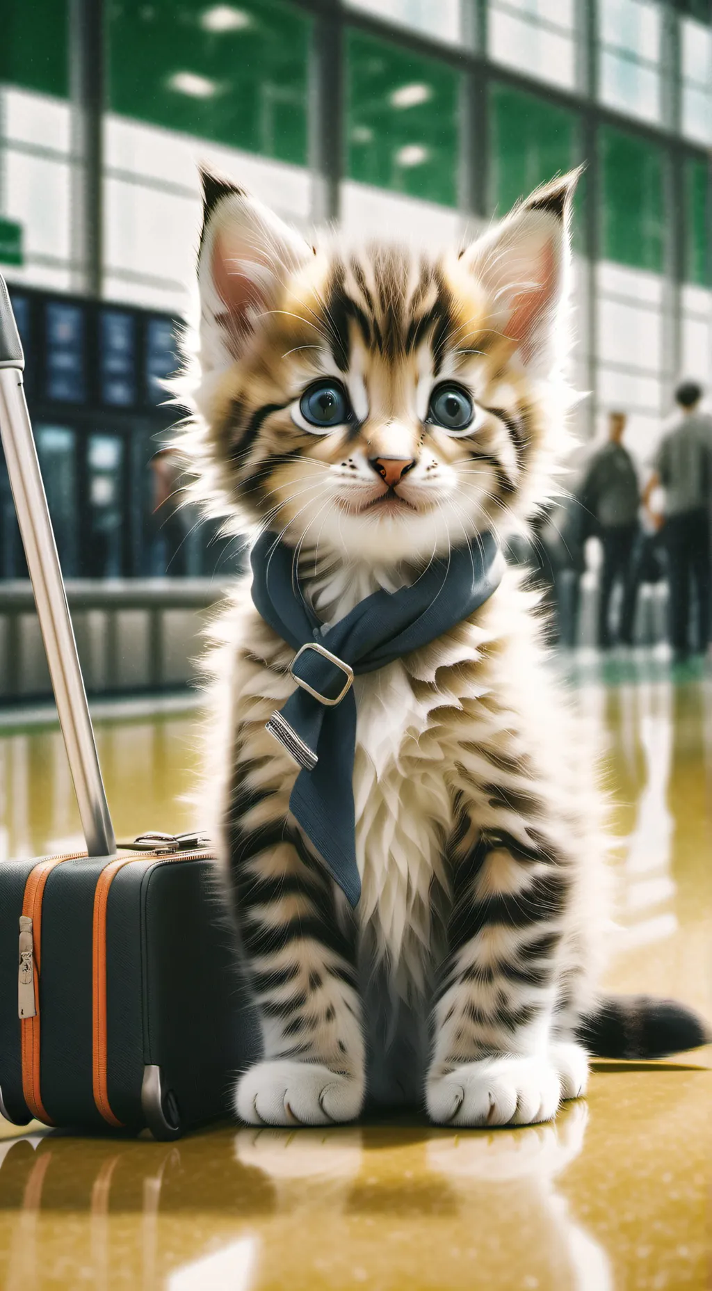 ai character: Lost kitten  background