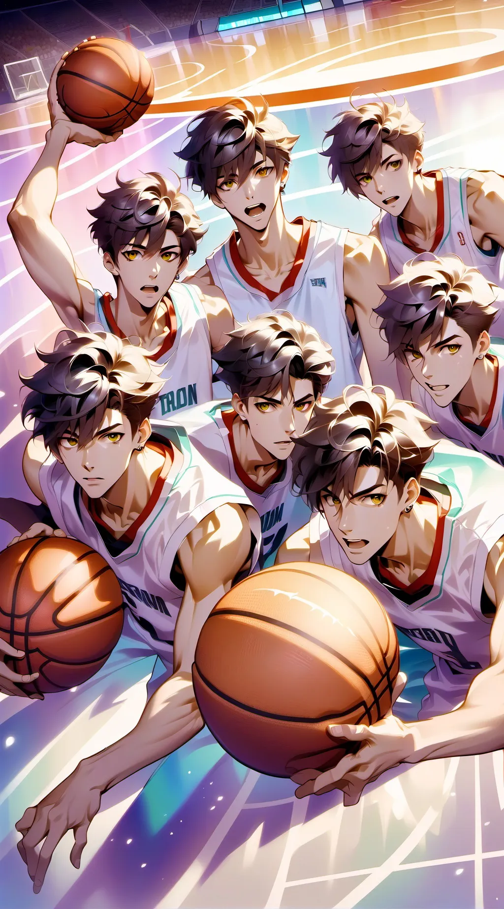 ai character: Baskettball team background