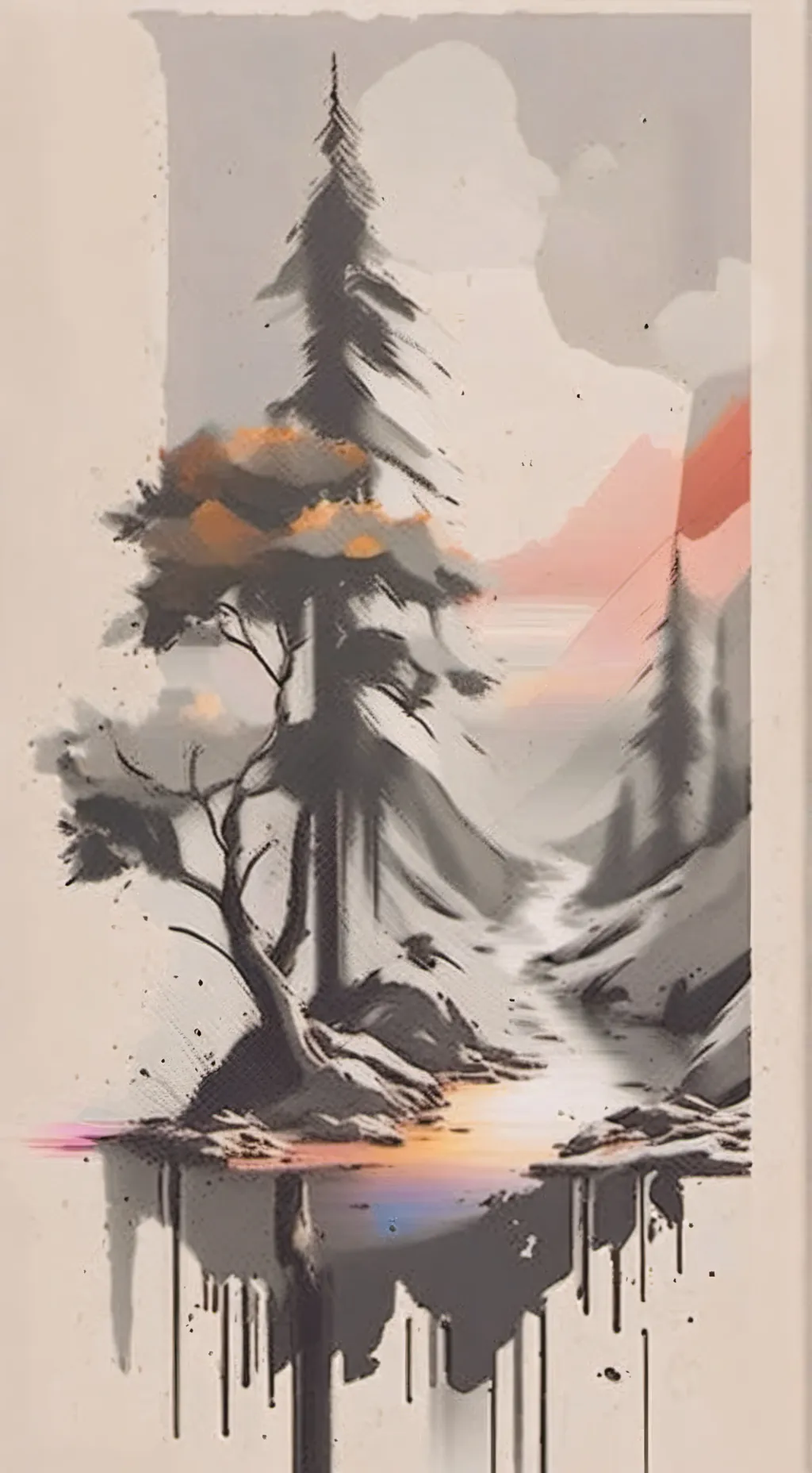 ai character: Glitch world  background