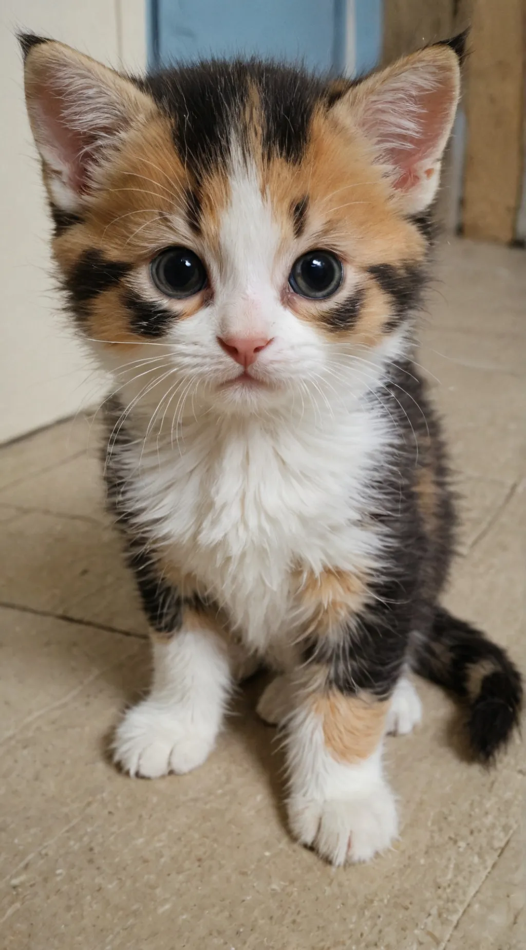 ai character: Homeless kitten😢 background