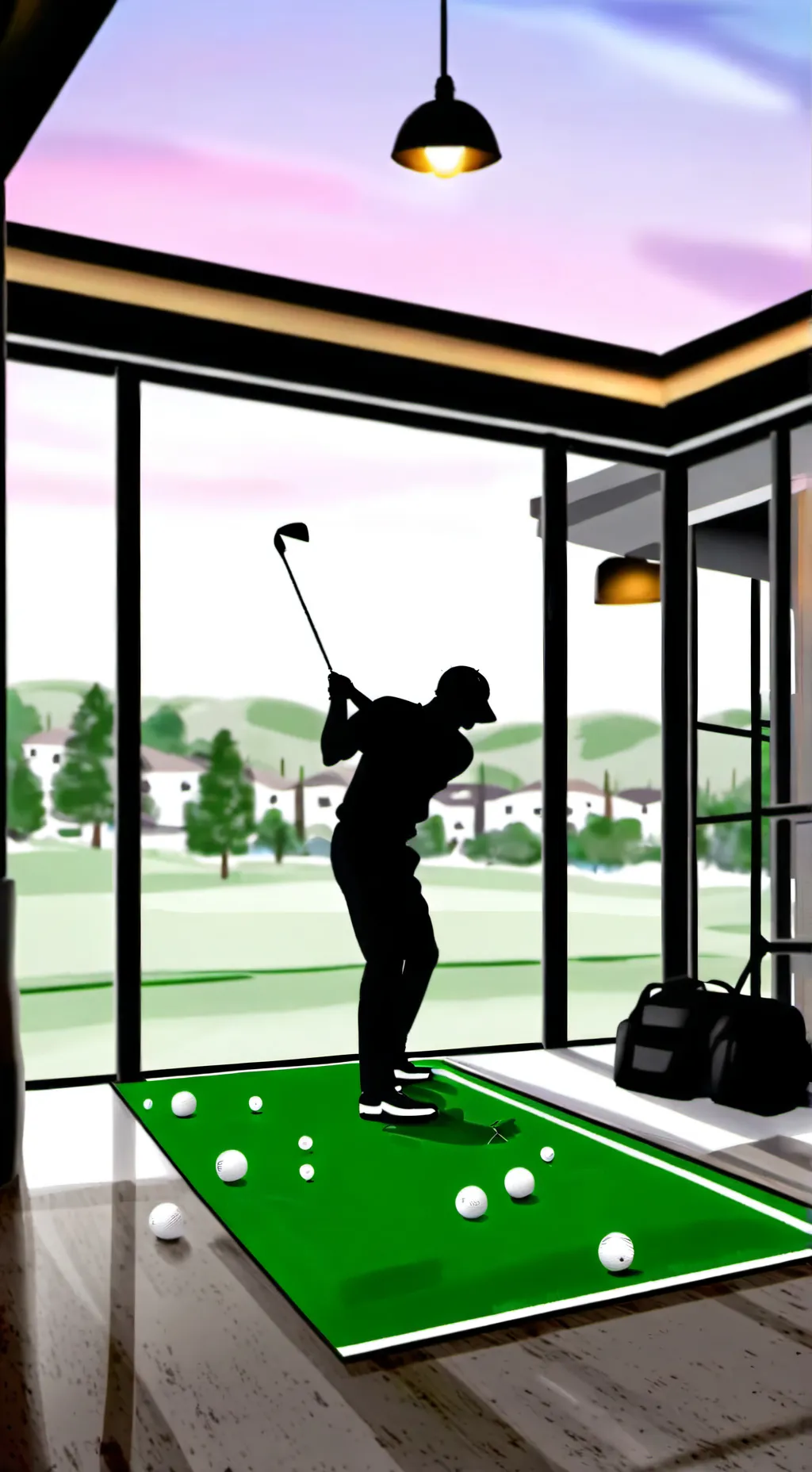 ai character: Golf ball BFDI background