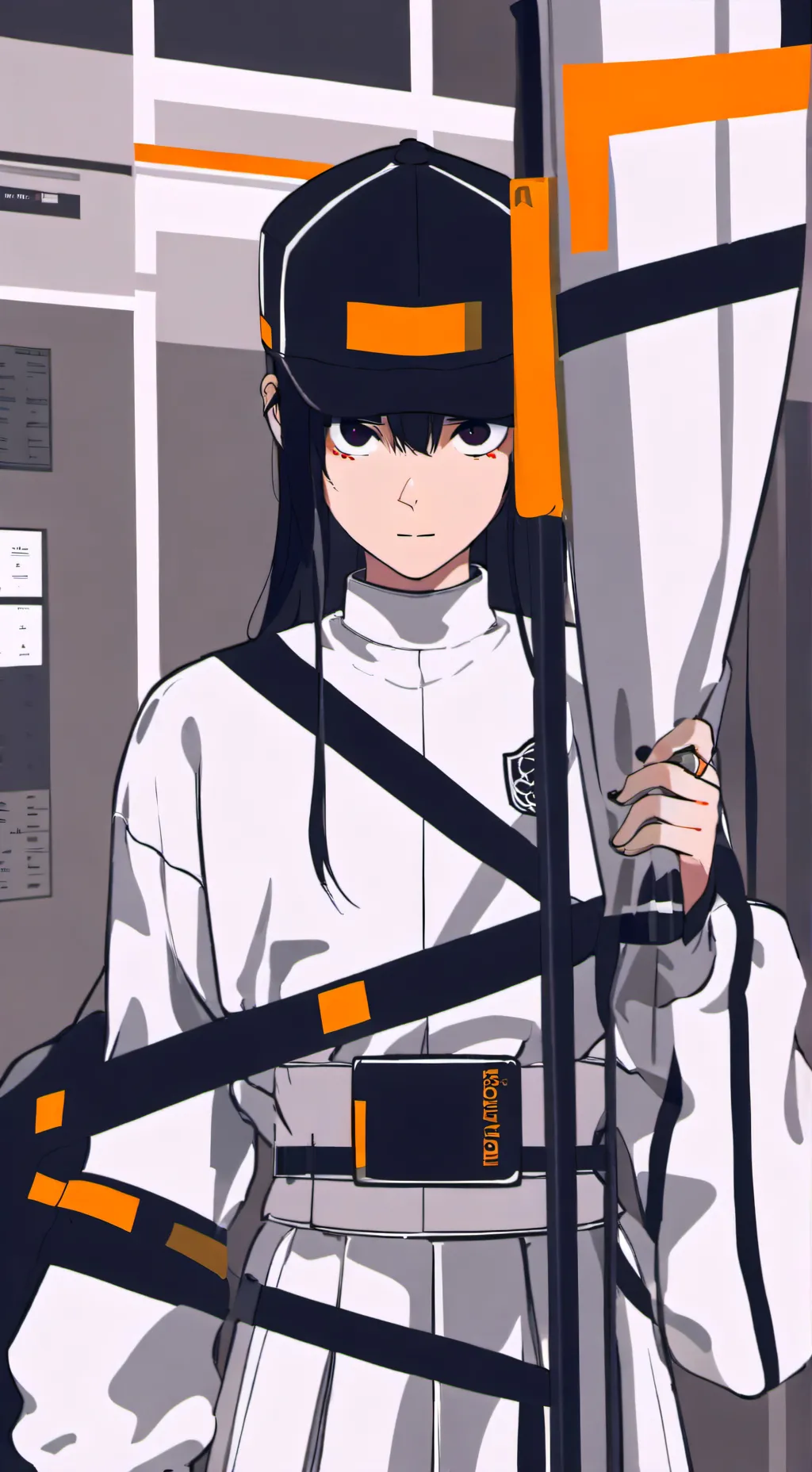 ai character: dead stare background