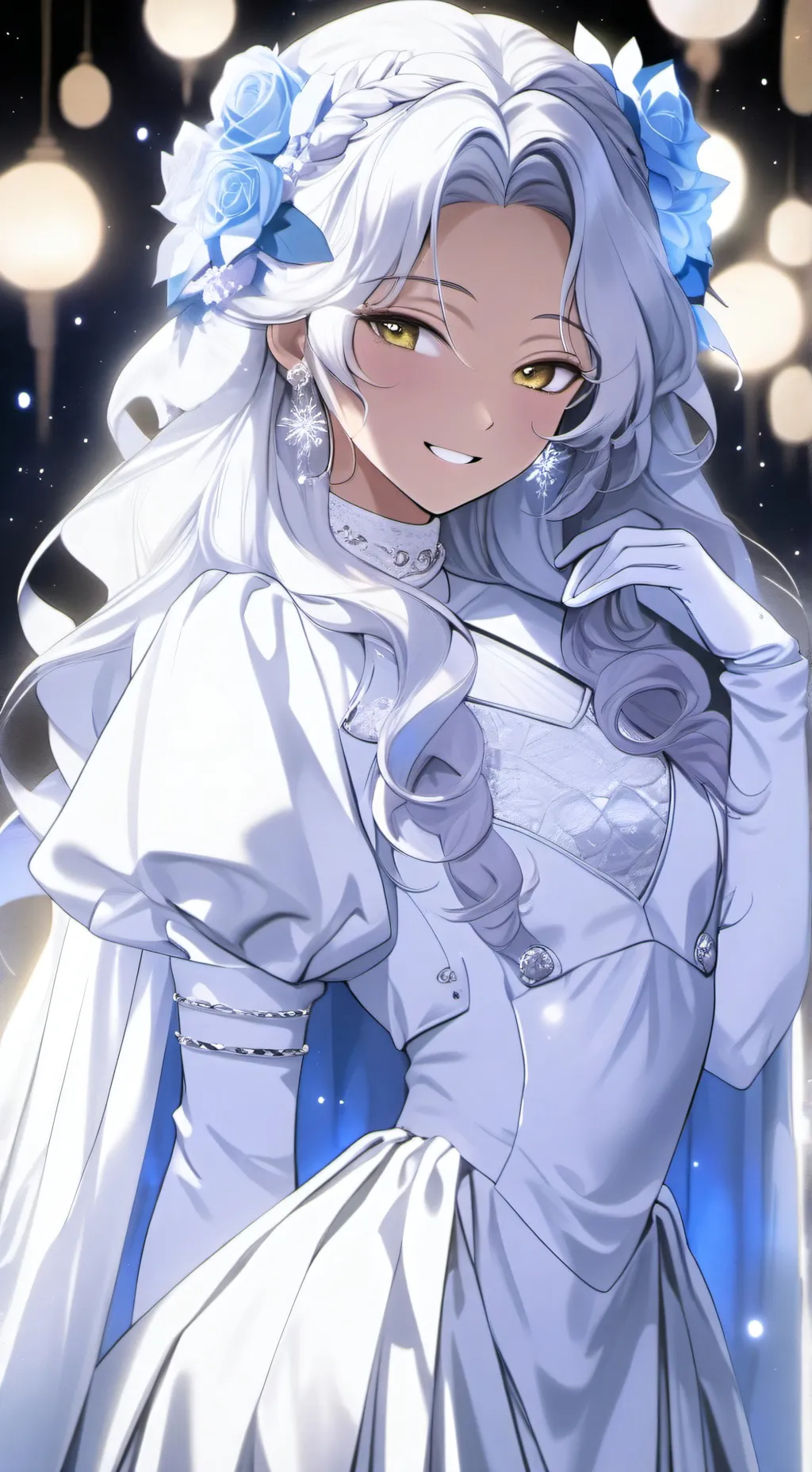 ai character: Lady Lunaria  background