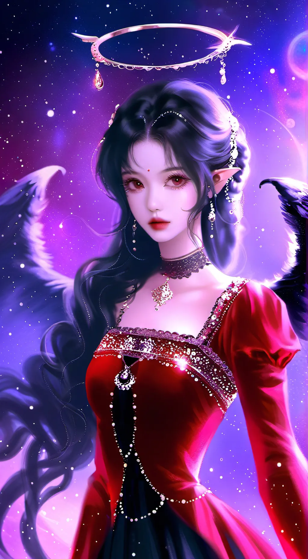 ai character: velvet background