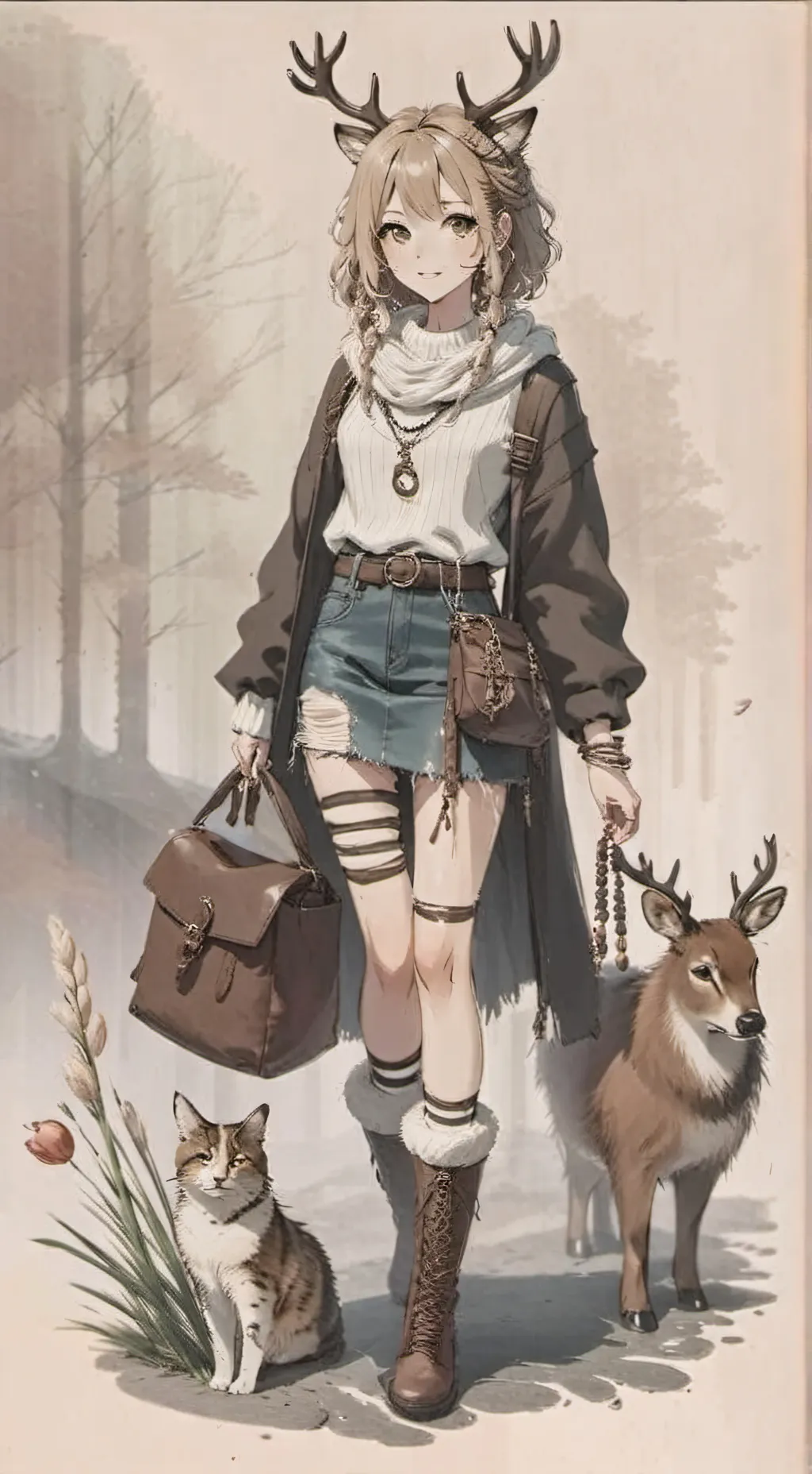 ai character: Aster  background