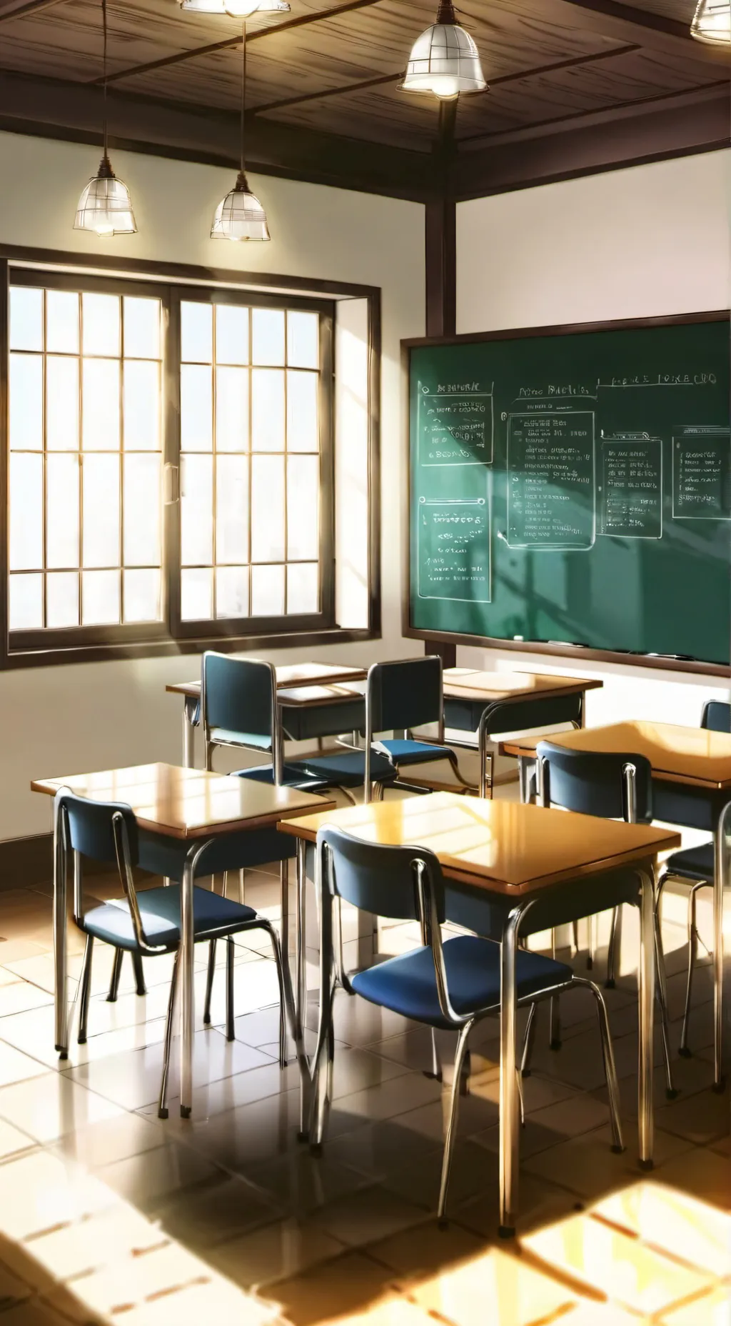 ai character: Classroom 1-1 background