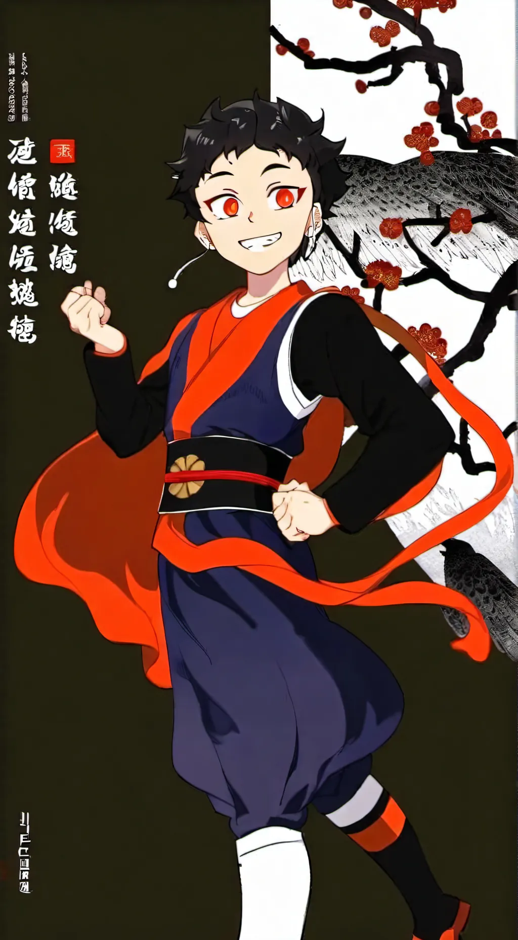 ai character: Эмма 🖤♥️♠️ background