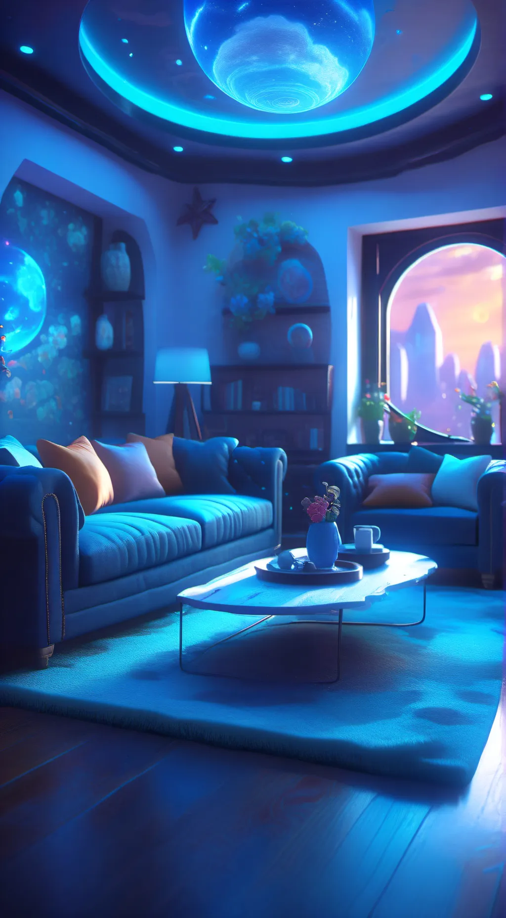 ai character: Smiling Critters background