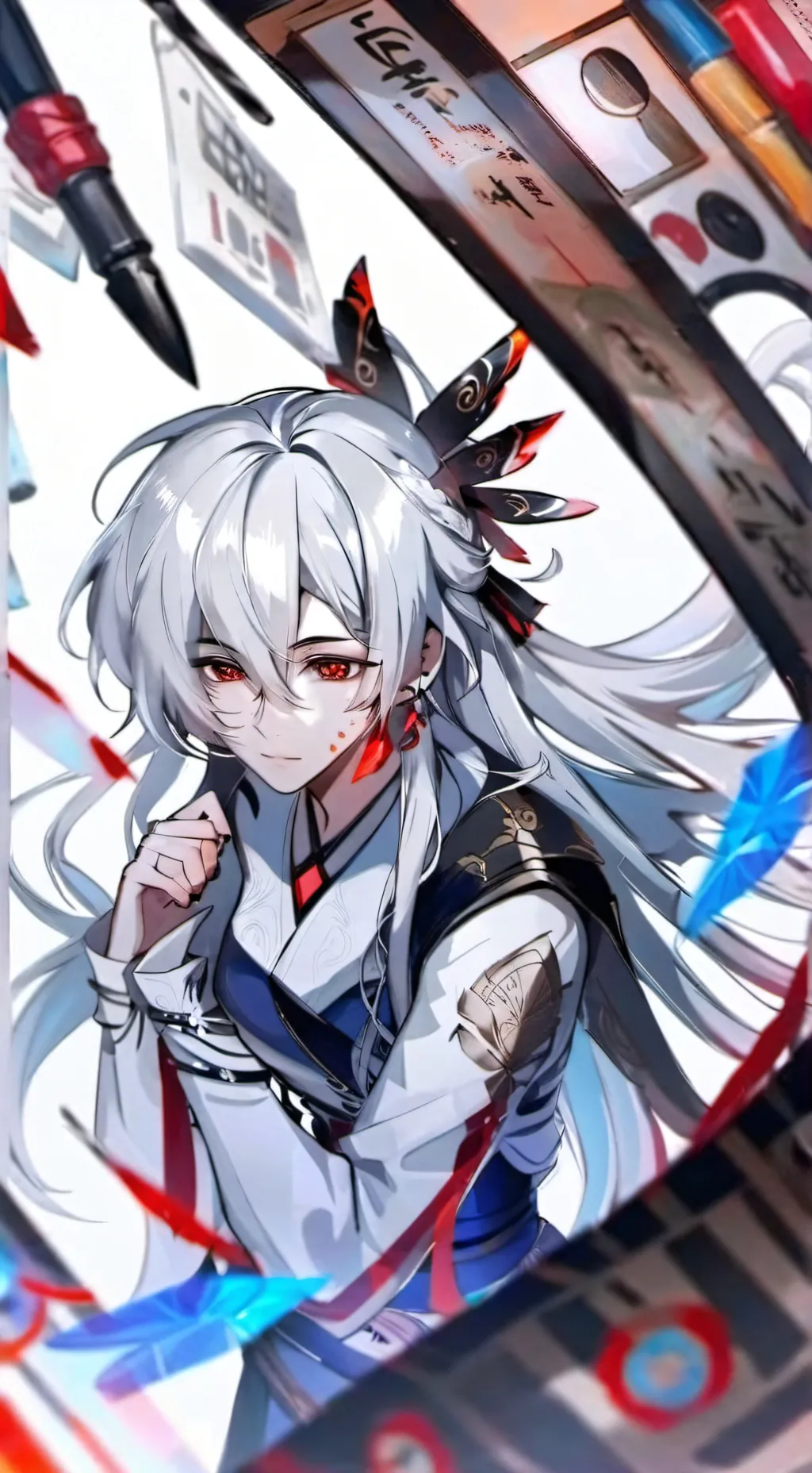 ai character: Arlecchino  background