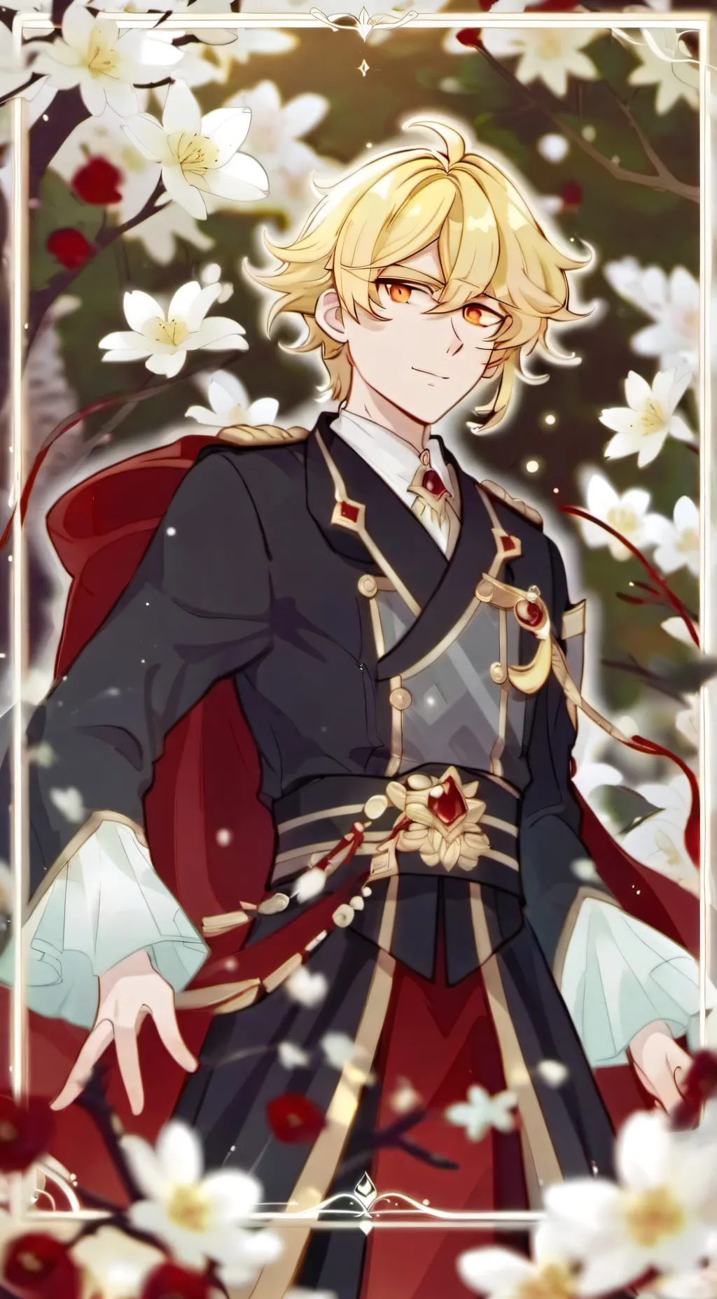 ai character: Феликс ✨💛⚜️ background