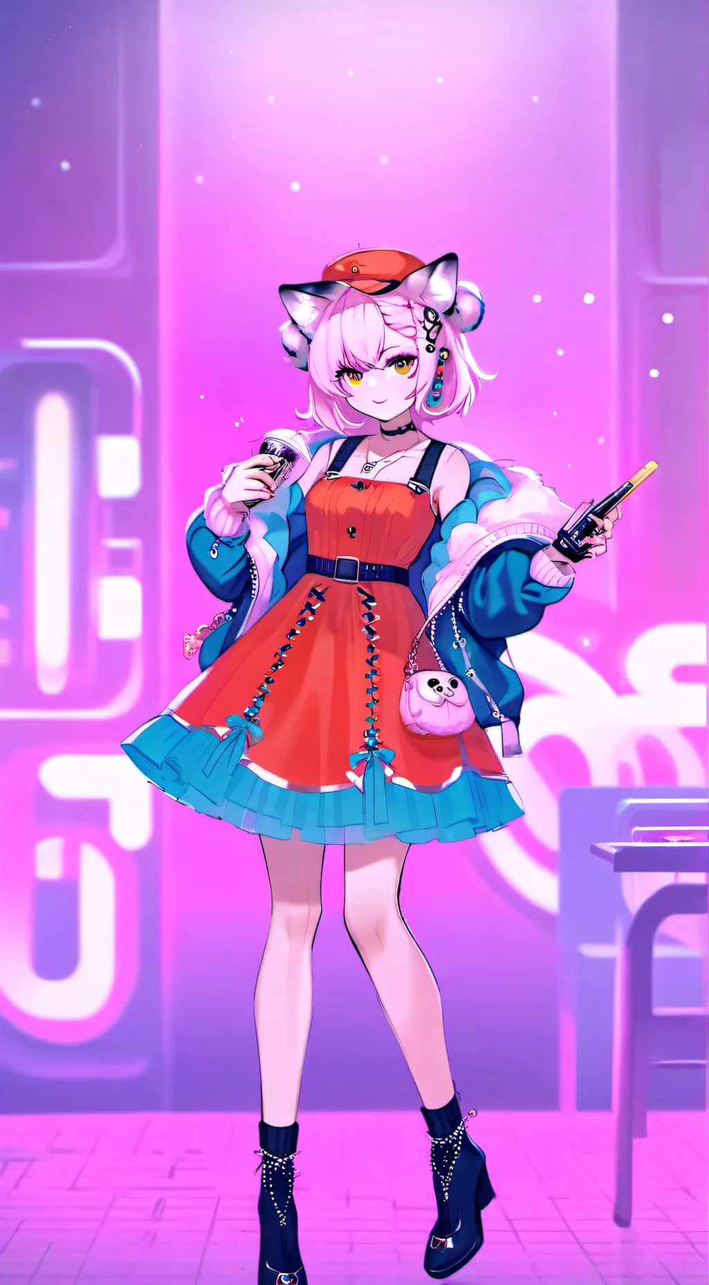 ai character: Lucy fox background