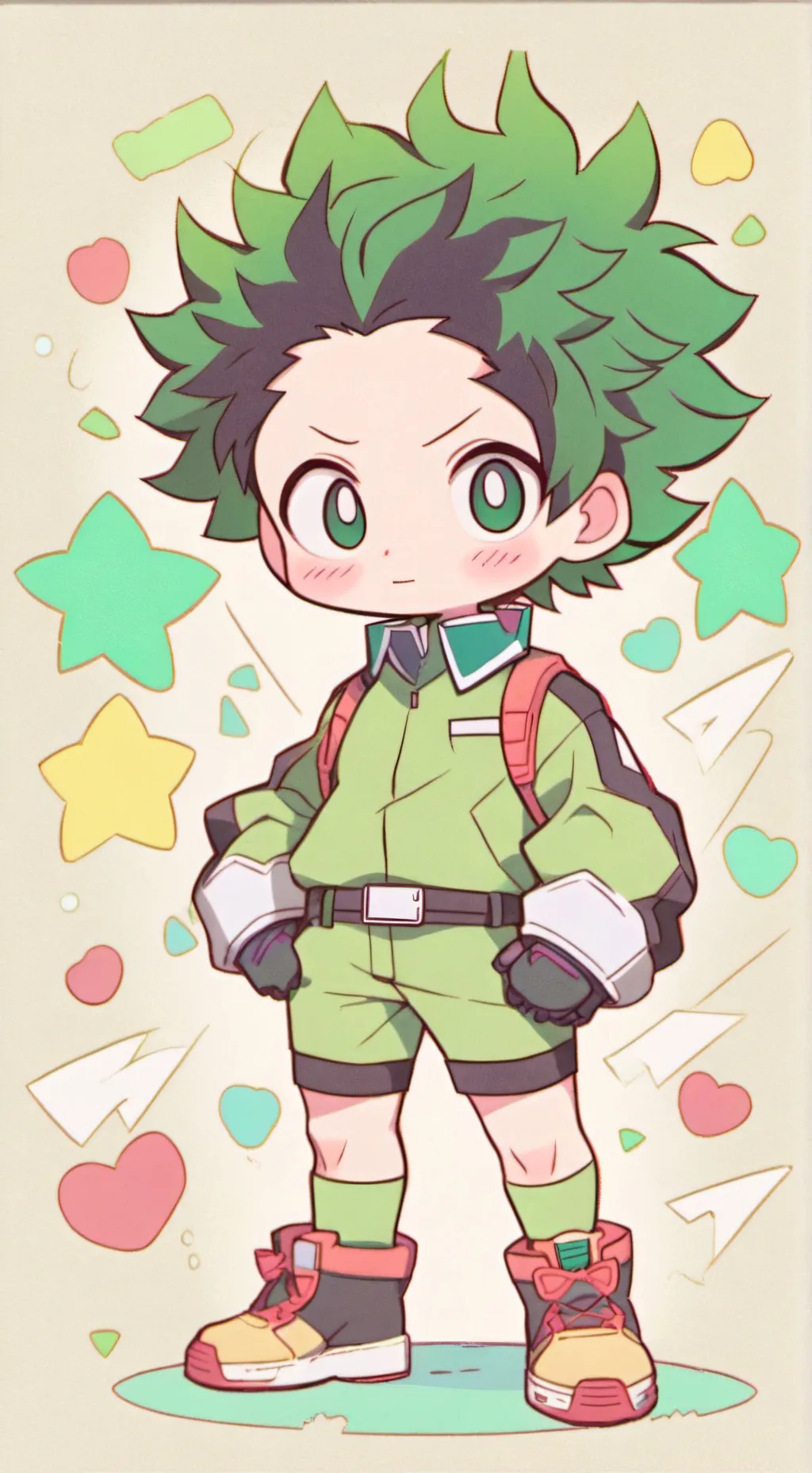 ai character: Mha x fnaf background