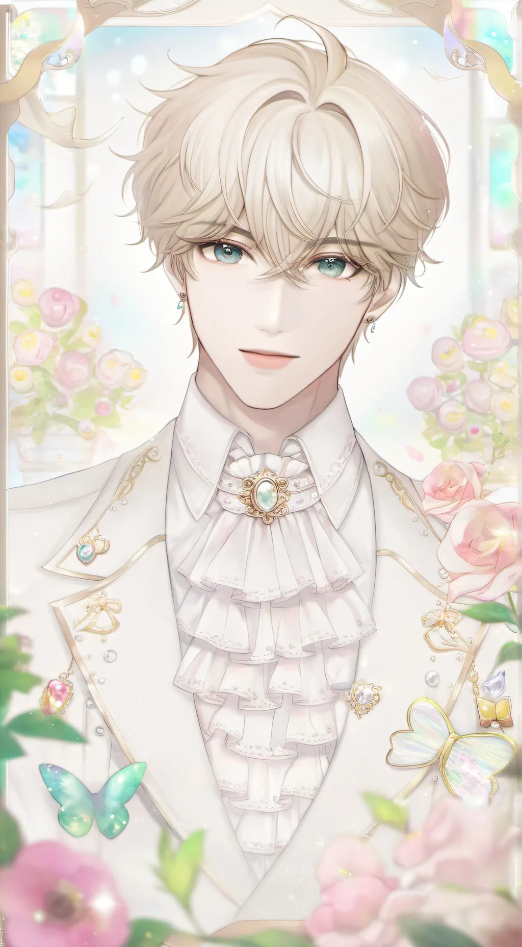 ai character: a strong handsome  background