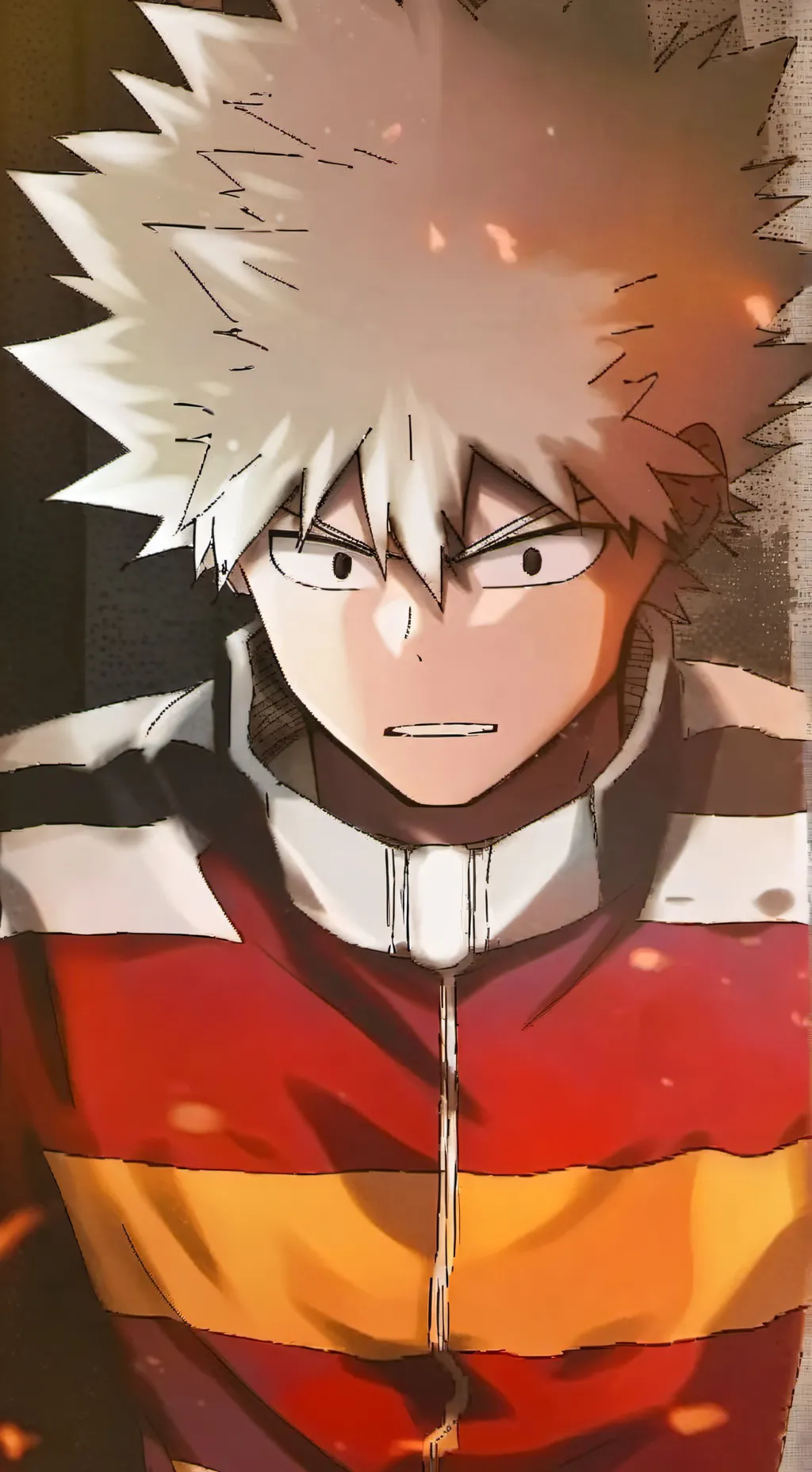 ai character: Bakugo 😖 background