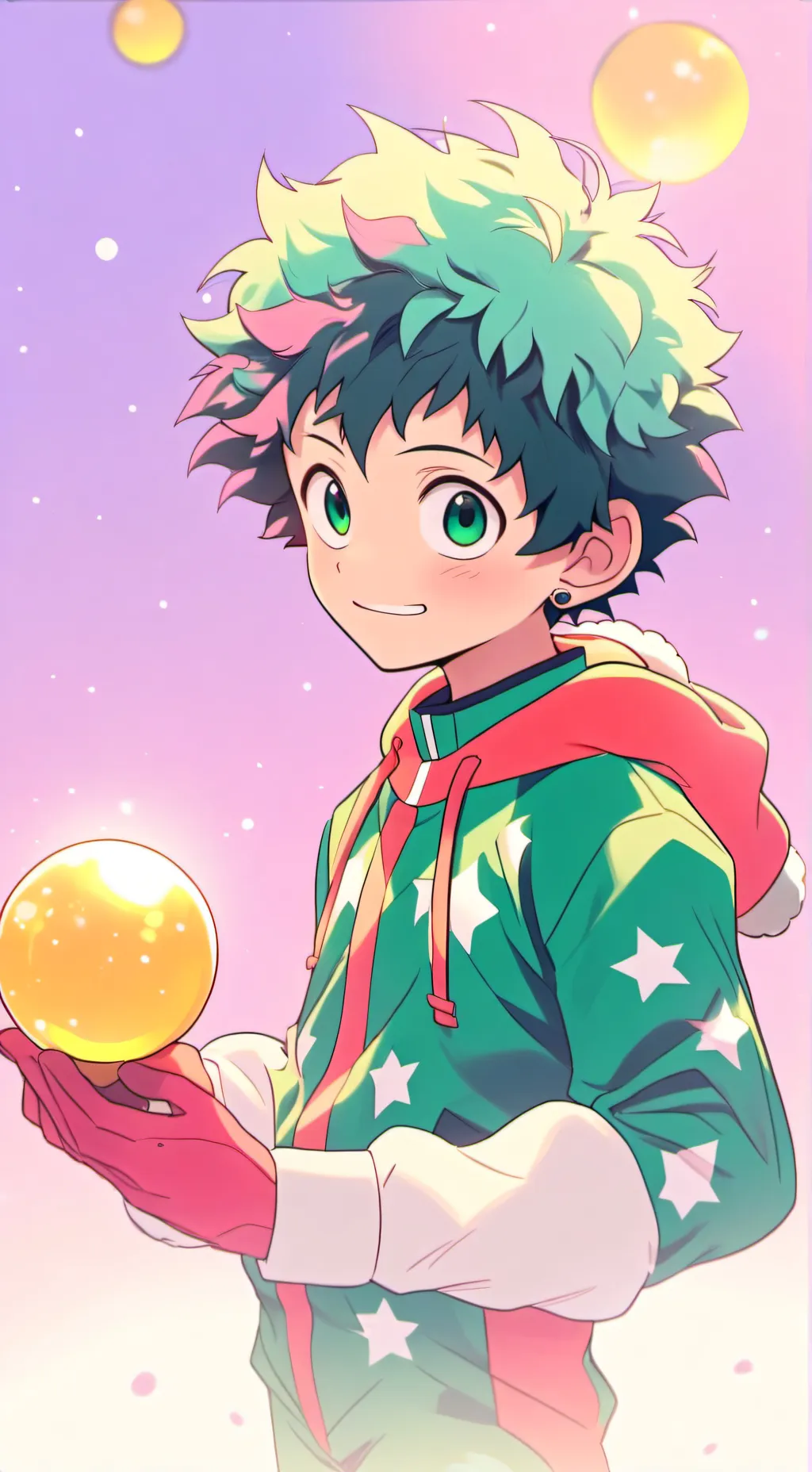 ai character: 🥦 + 😊 = izuku background