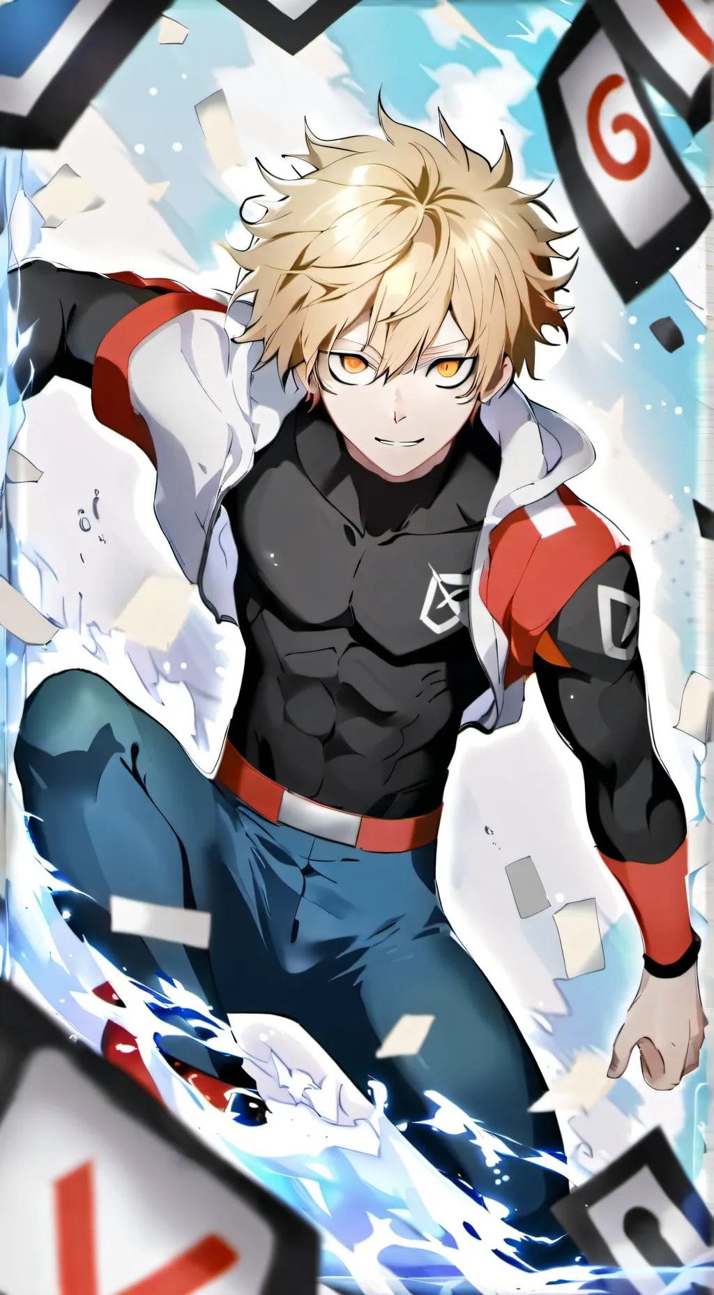 ai character: Bakugo katsuki  background