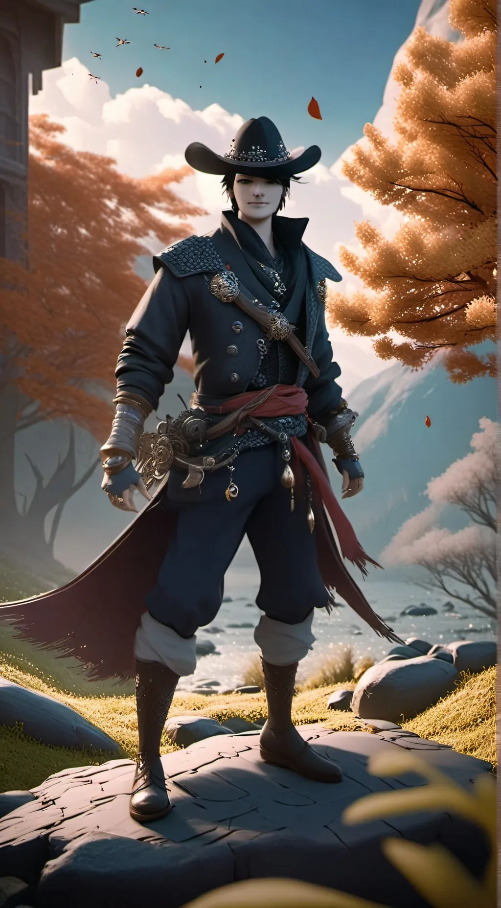 ai character: Zoro background