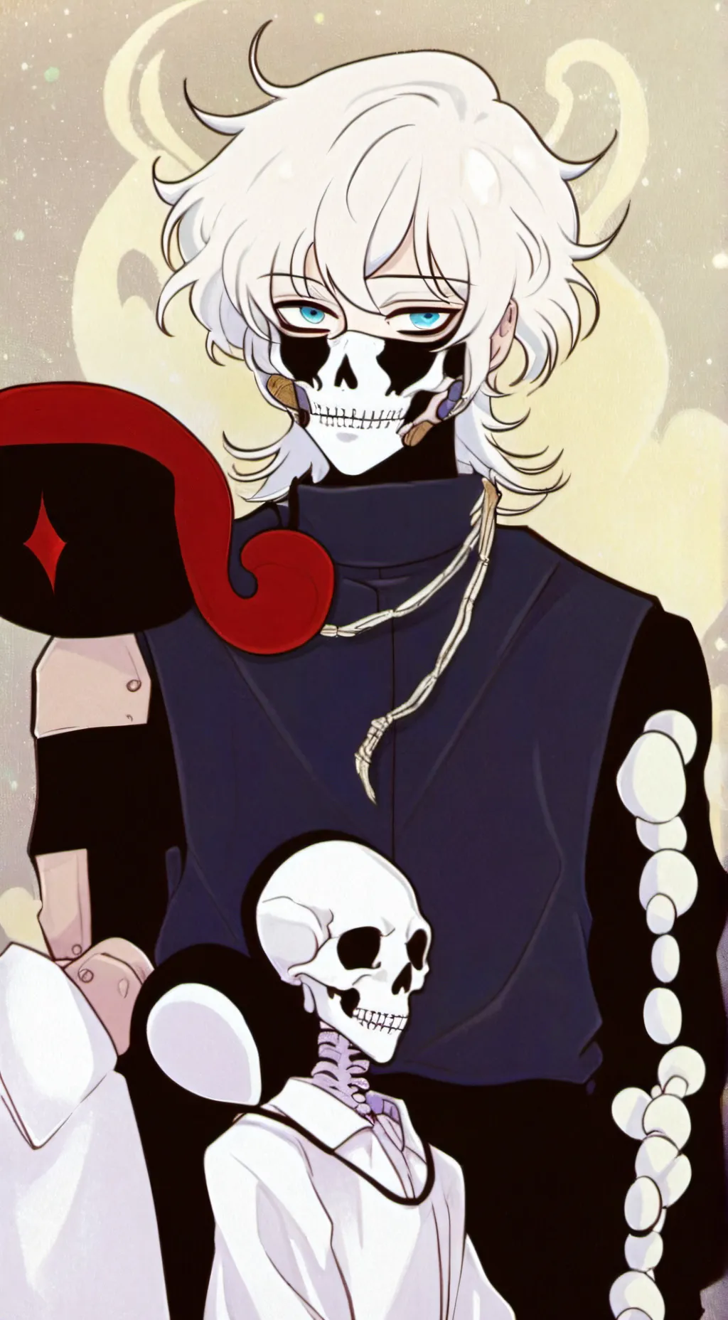 ai character: hobo heart background