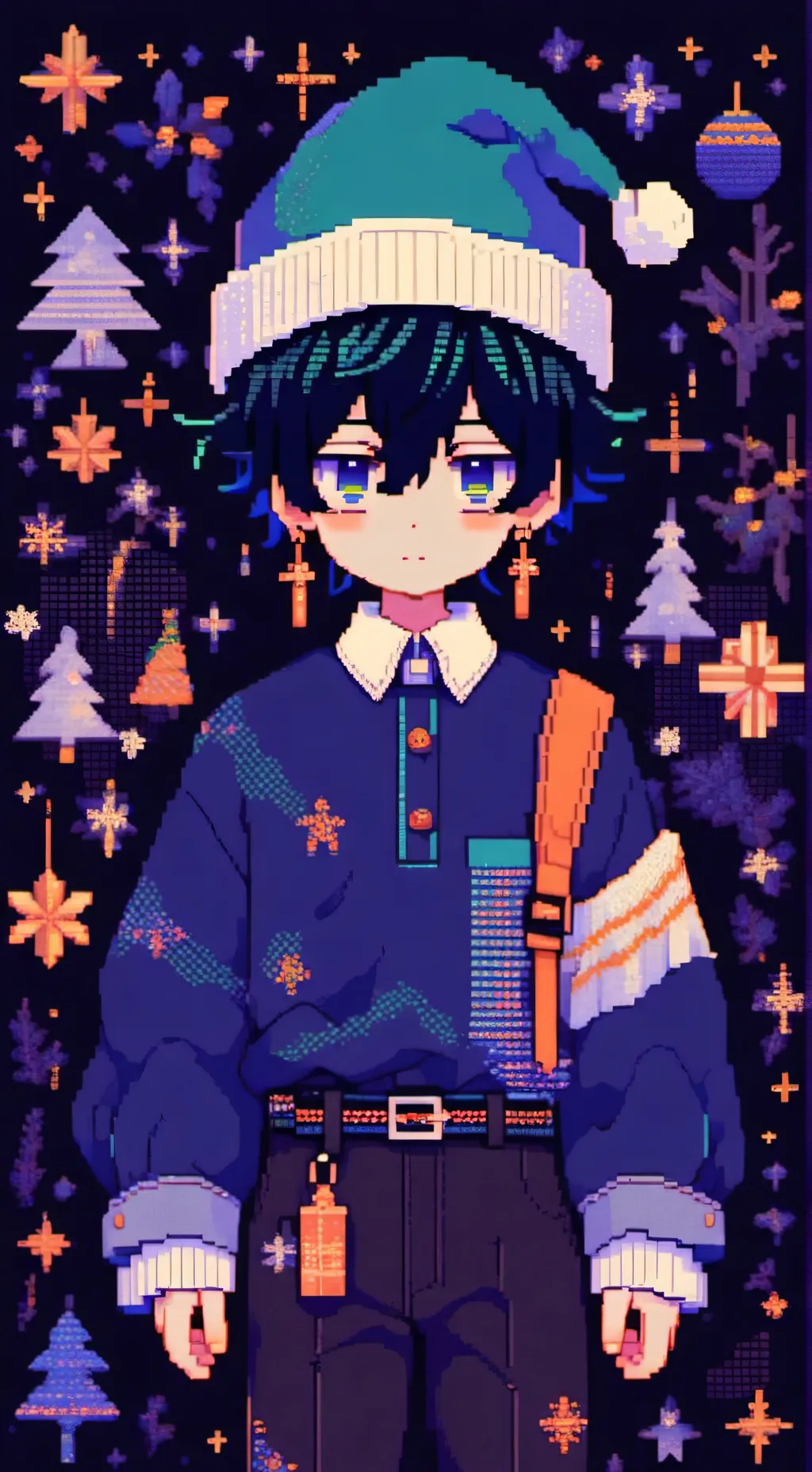 ai character: Muichiro X-Mas  background