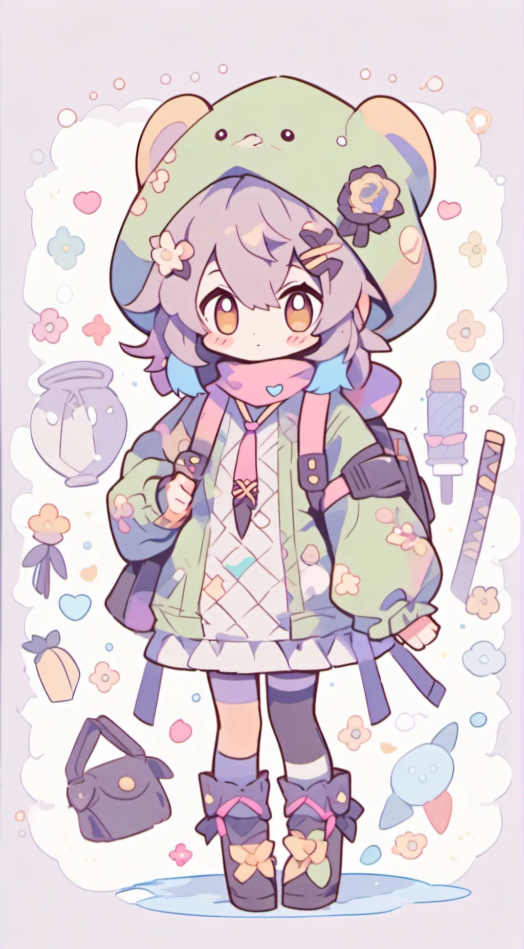 ai character: Hanakatsuriichi 3 background