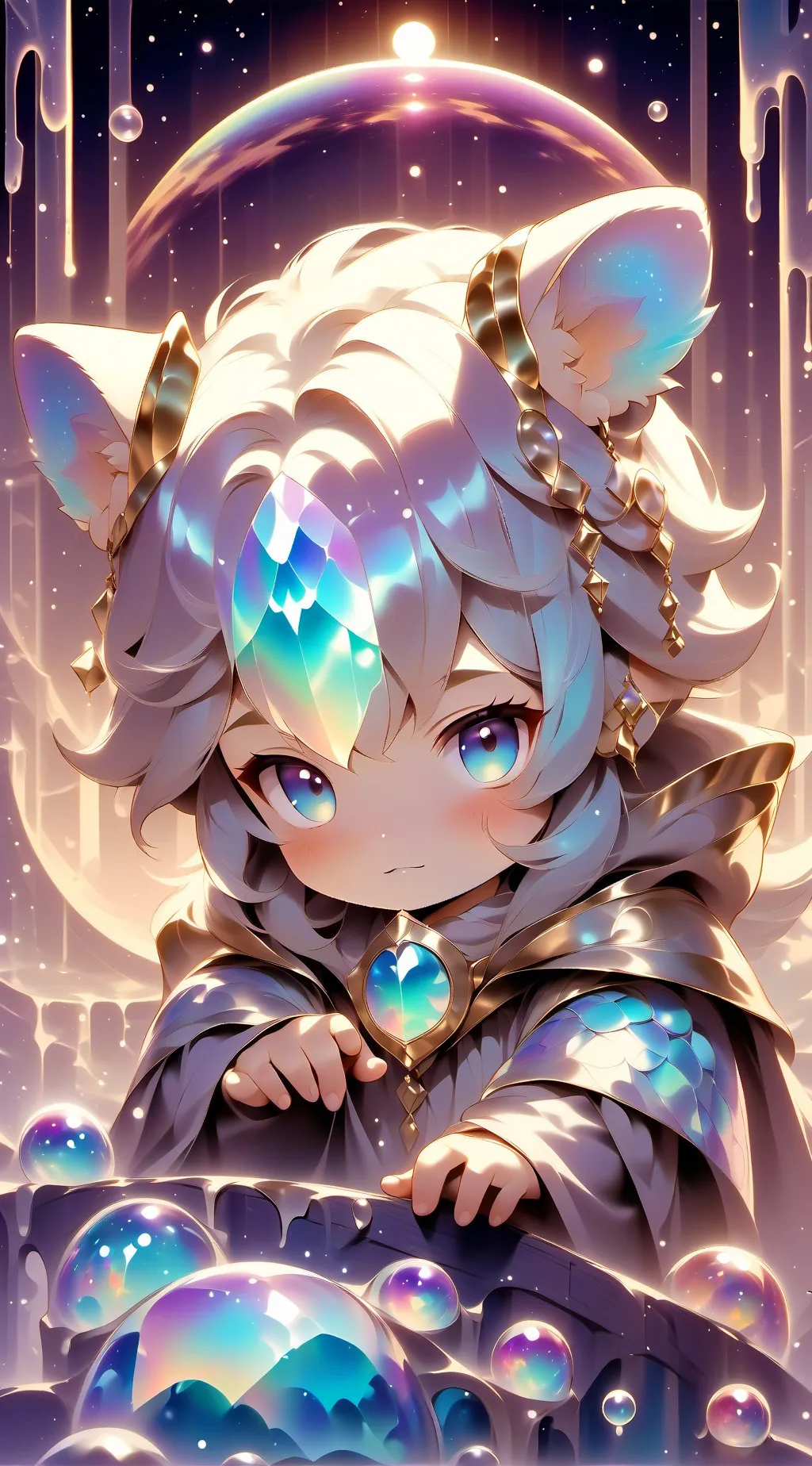 ai character: Little girl background