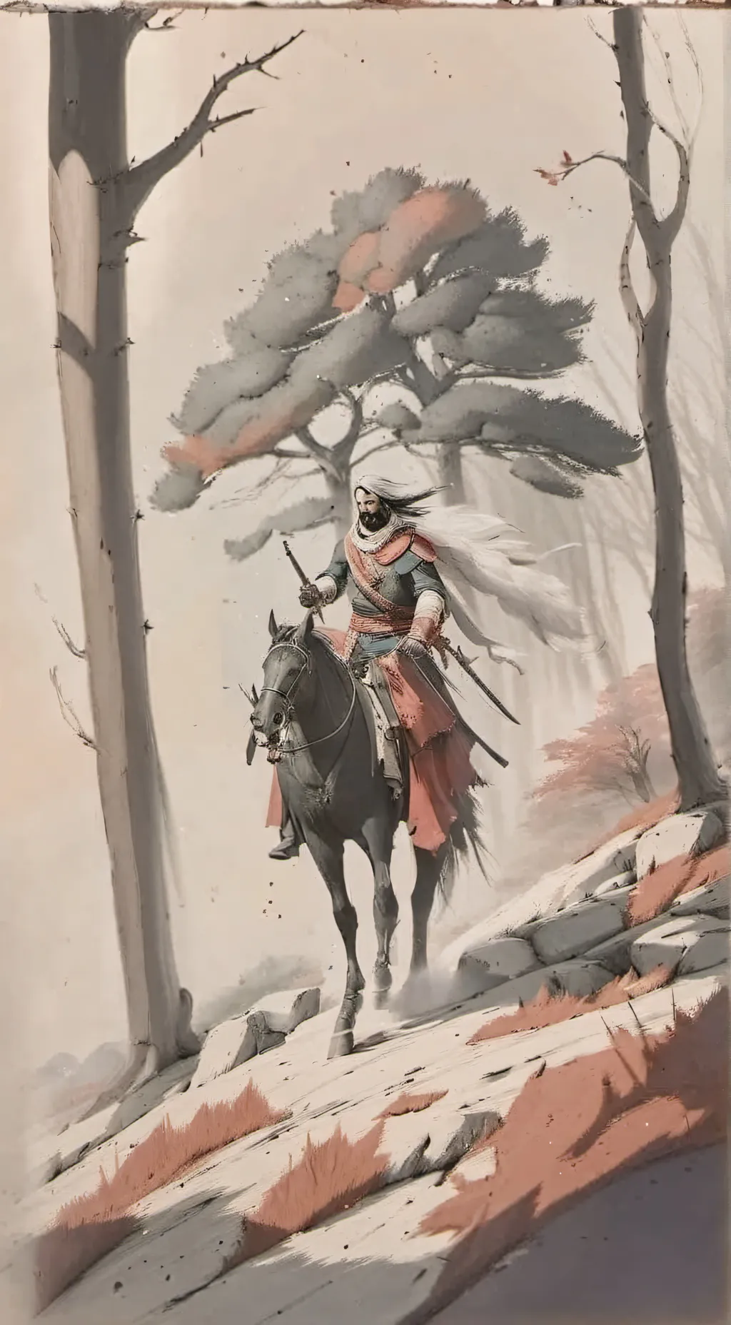 ai character: Kojiro Sasaki  background