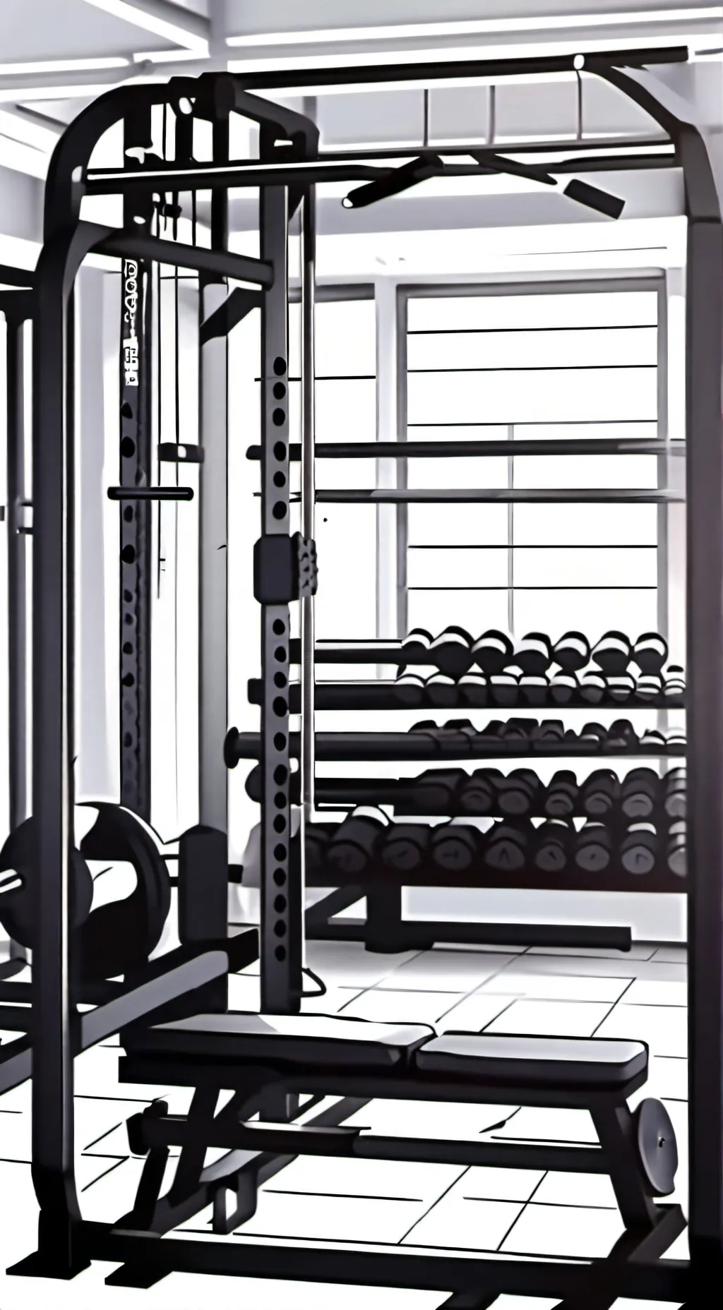 ai character: Fpe gym background