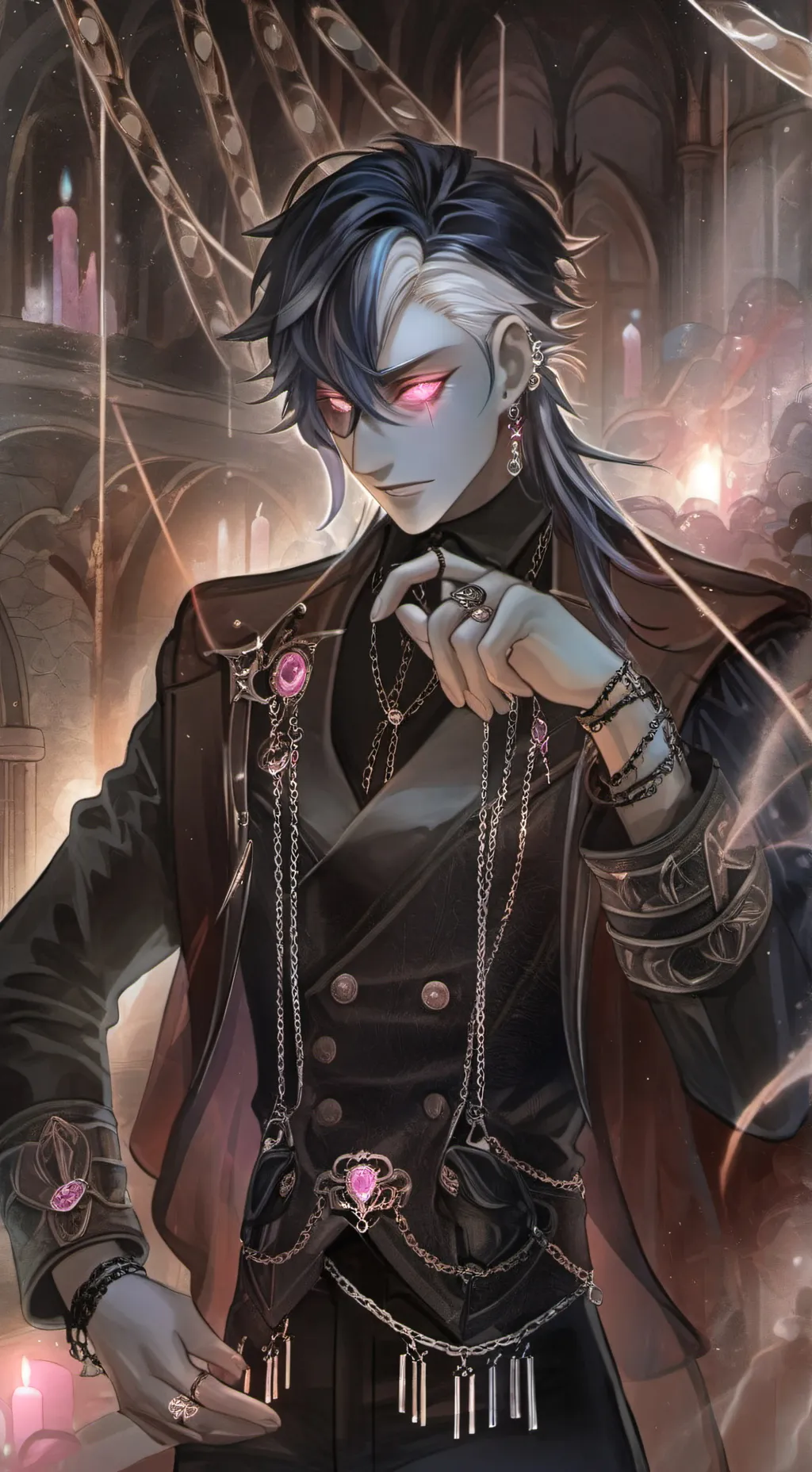 ai character: □Akio□ background