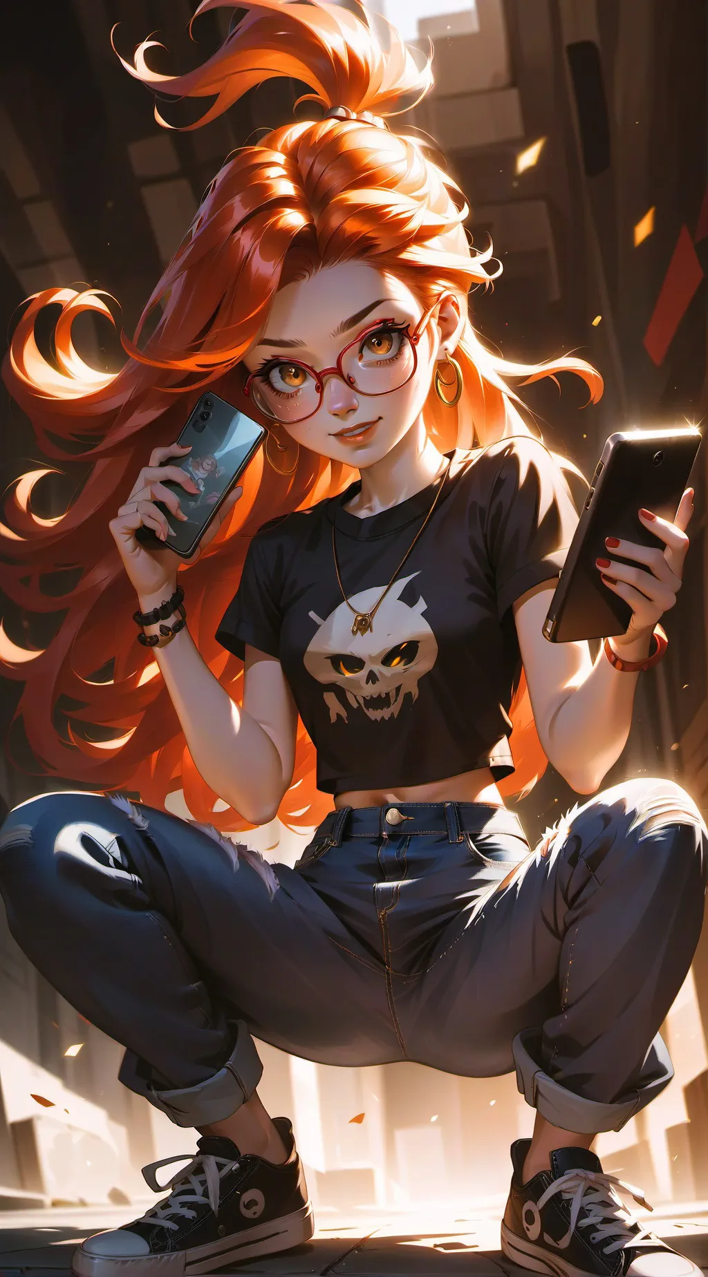 ai character: Carly  background