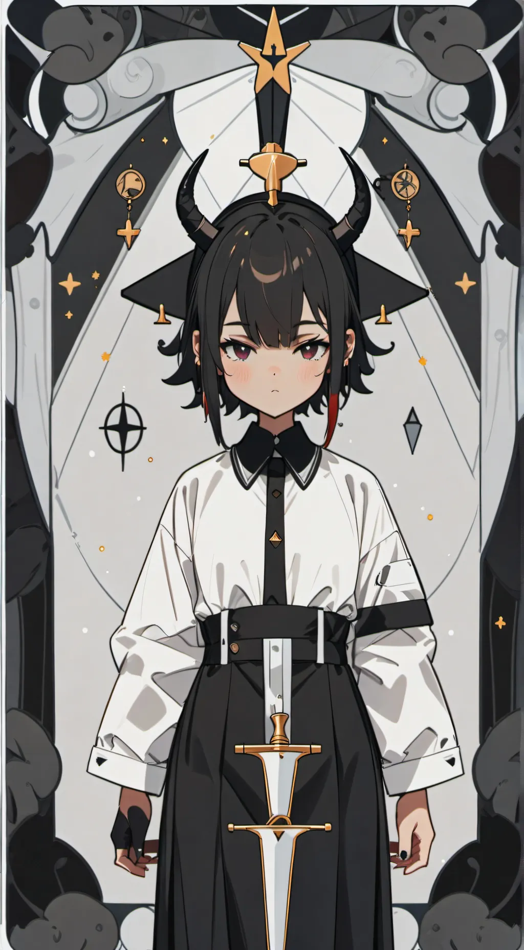 ai character: Miss Circle background