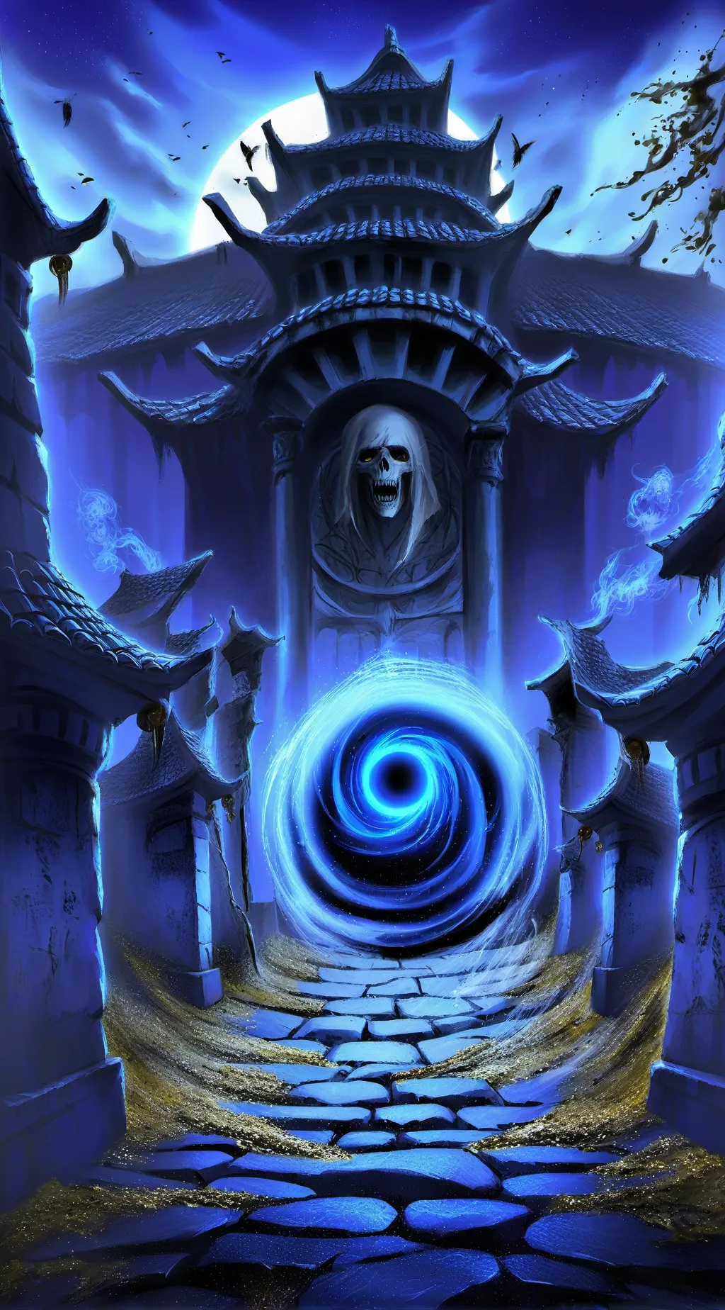 ai character: Casa Assombrada background