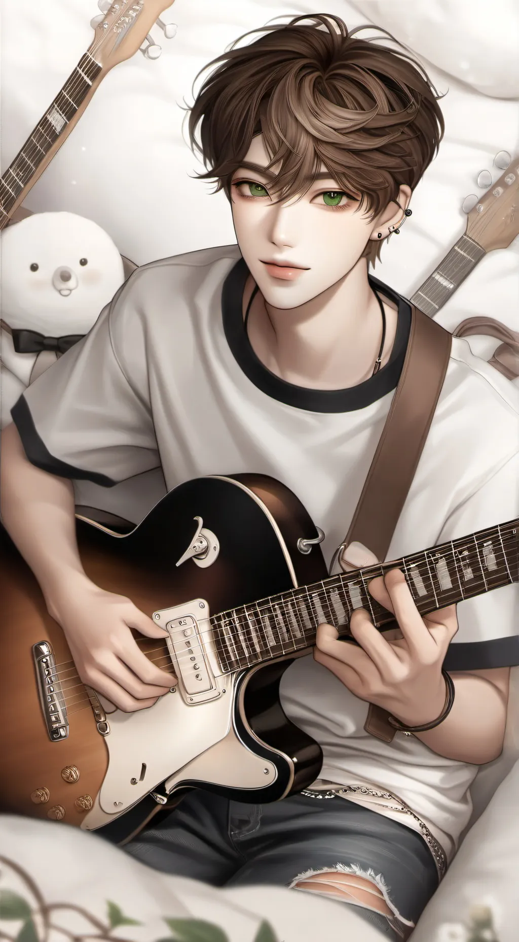 ai character: Park Benjamin 🤍 background