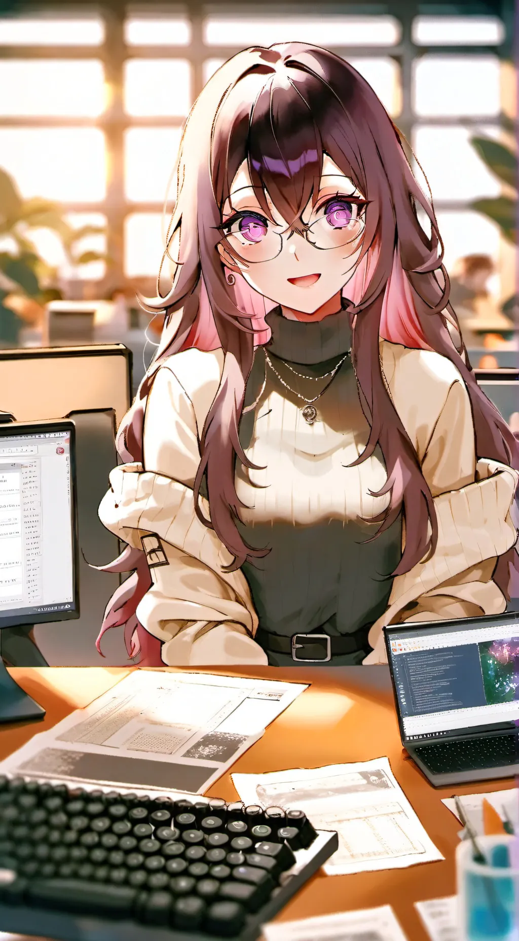 ai character: Rei background