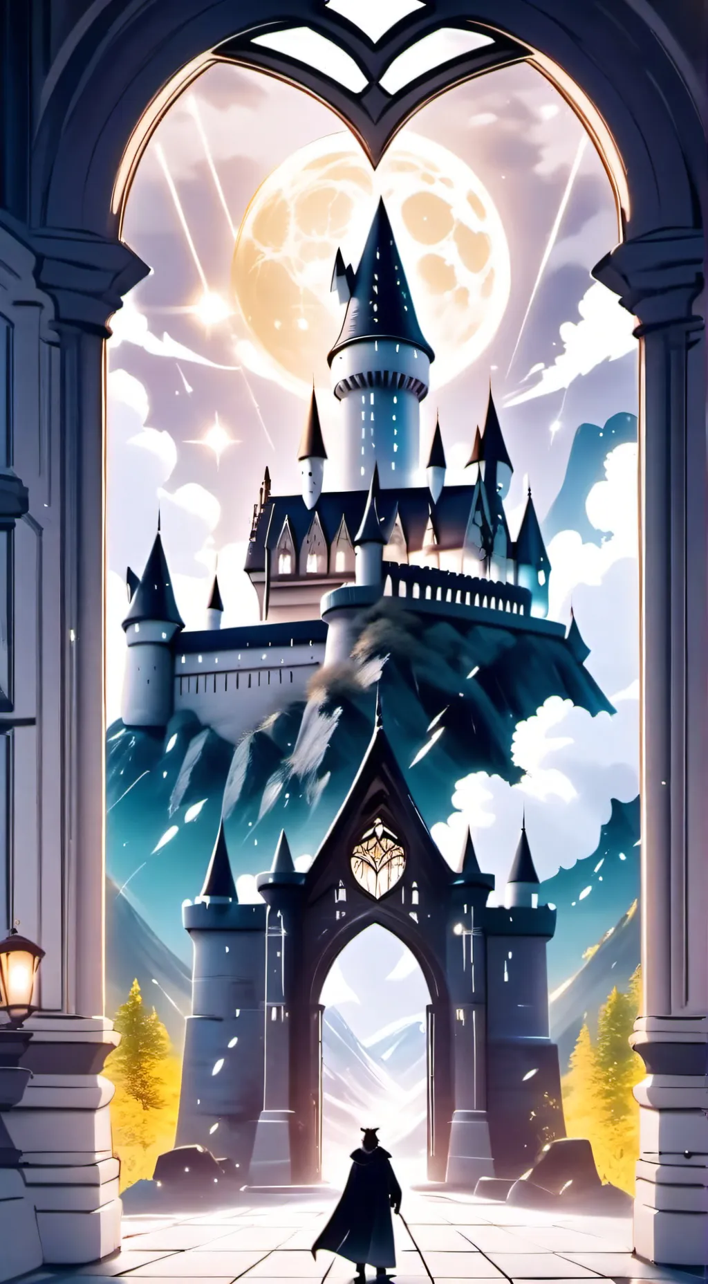 ai character: Hogwarts background